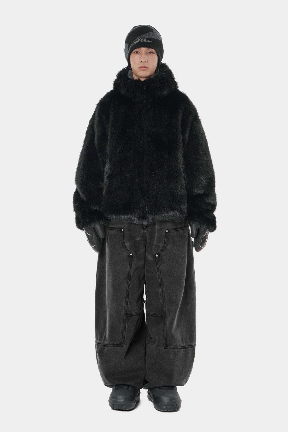 FAUX FUR HD JACKET BLACK BEAR (Delivery start : 26.09.09)