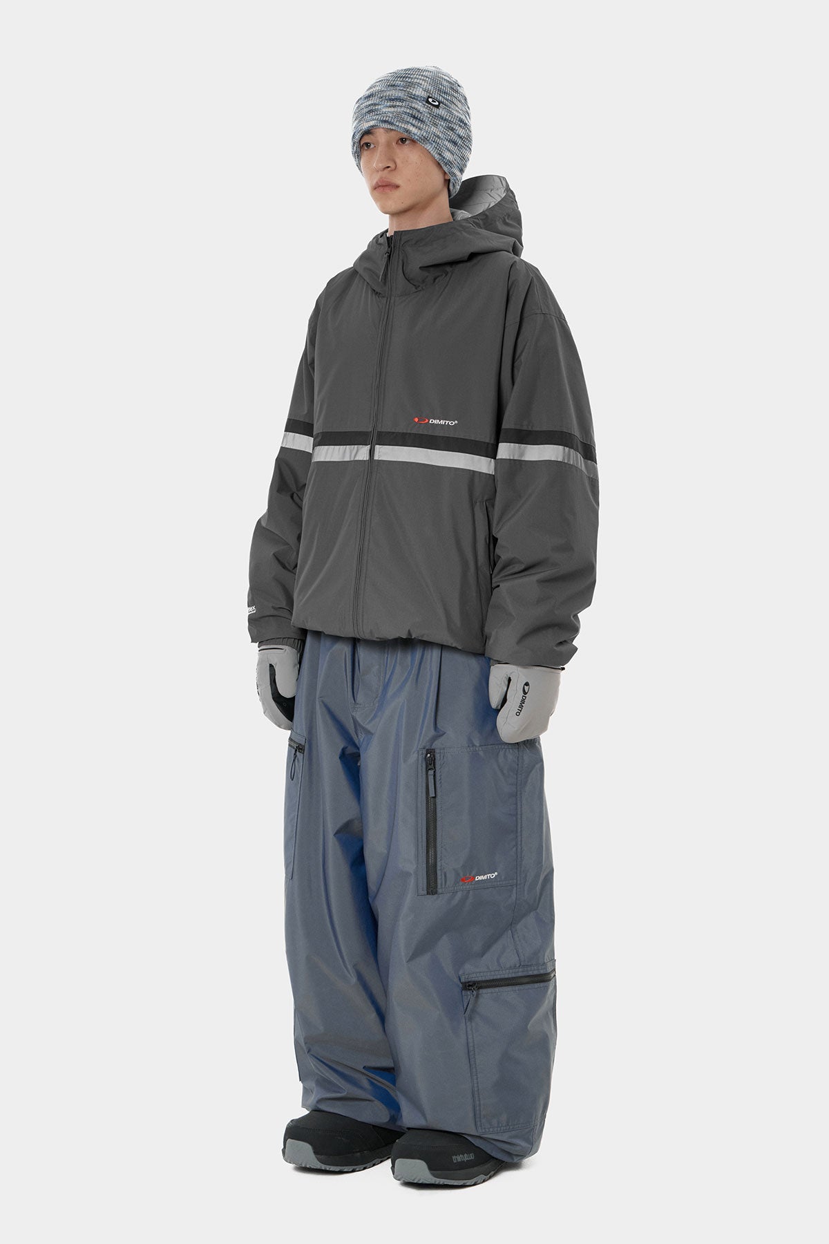 REVERSIBLE WIND JACKET CHARCOAL (Delivery date : 26.09.28)