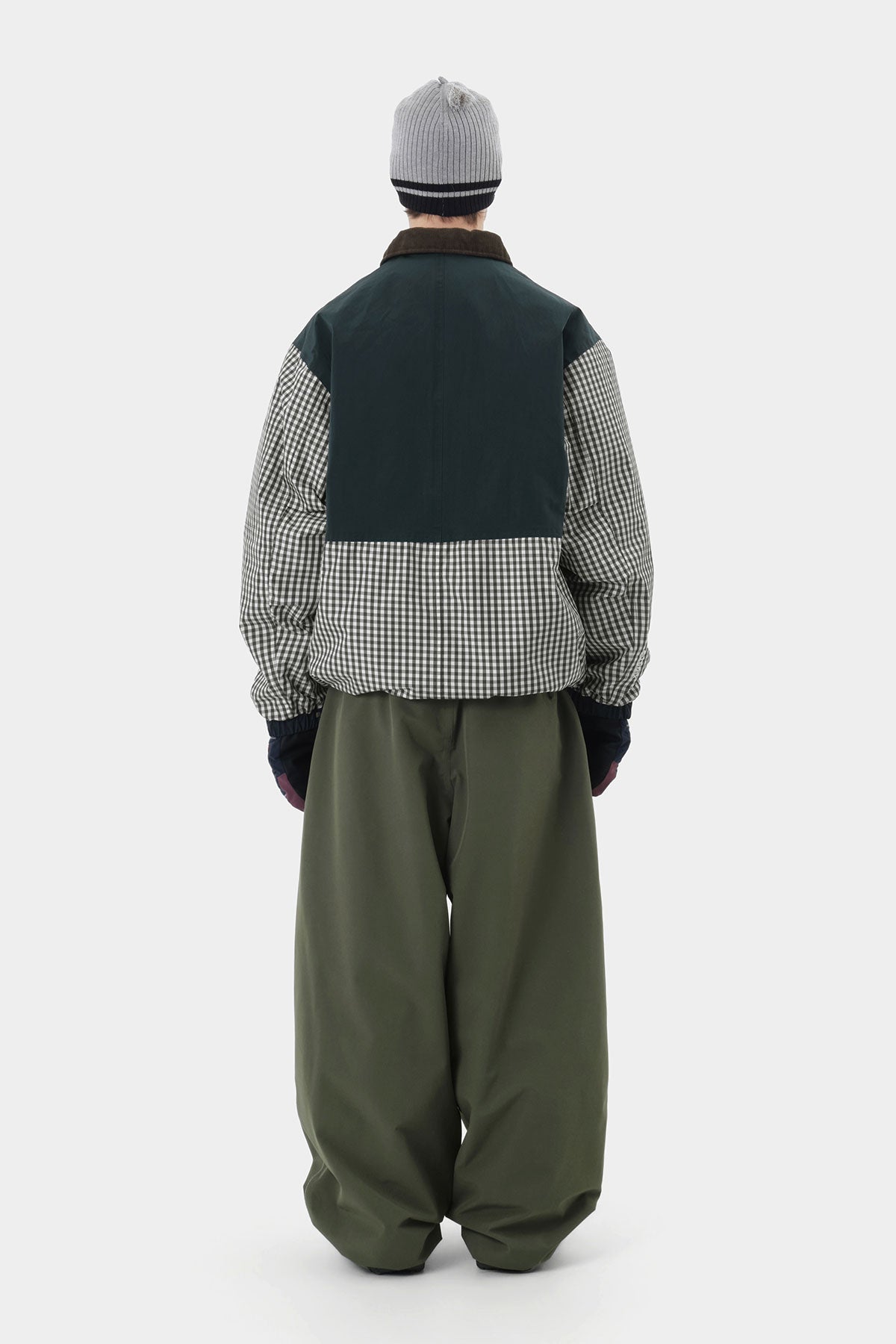 BANDED WIDE PANTS (WIDE FIT LV.2) DRY MUGWORT (Delivery start : 26.09.09)