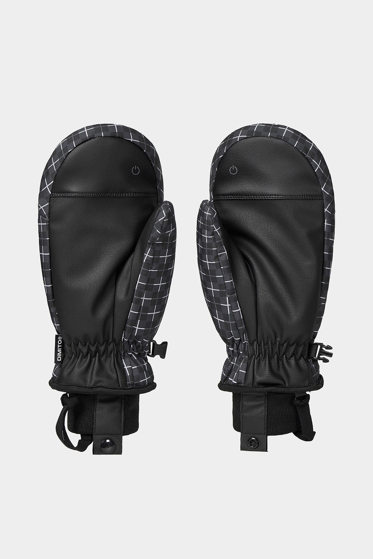 PATTERN MITTEN CROSS CHECK BLACK
