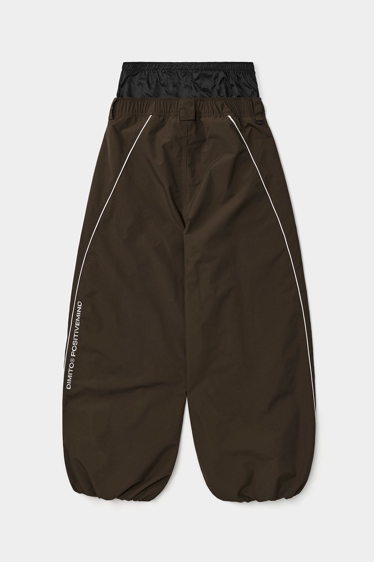 [CHAMPION x DIMITO] SCRIPT TRACK BANDED PANTS (WIDE FIT LV.2) SEAL BROWN (Available date : 26.10.12)