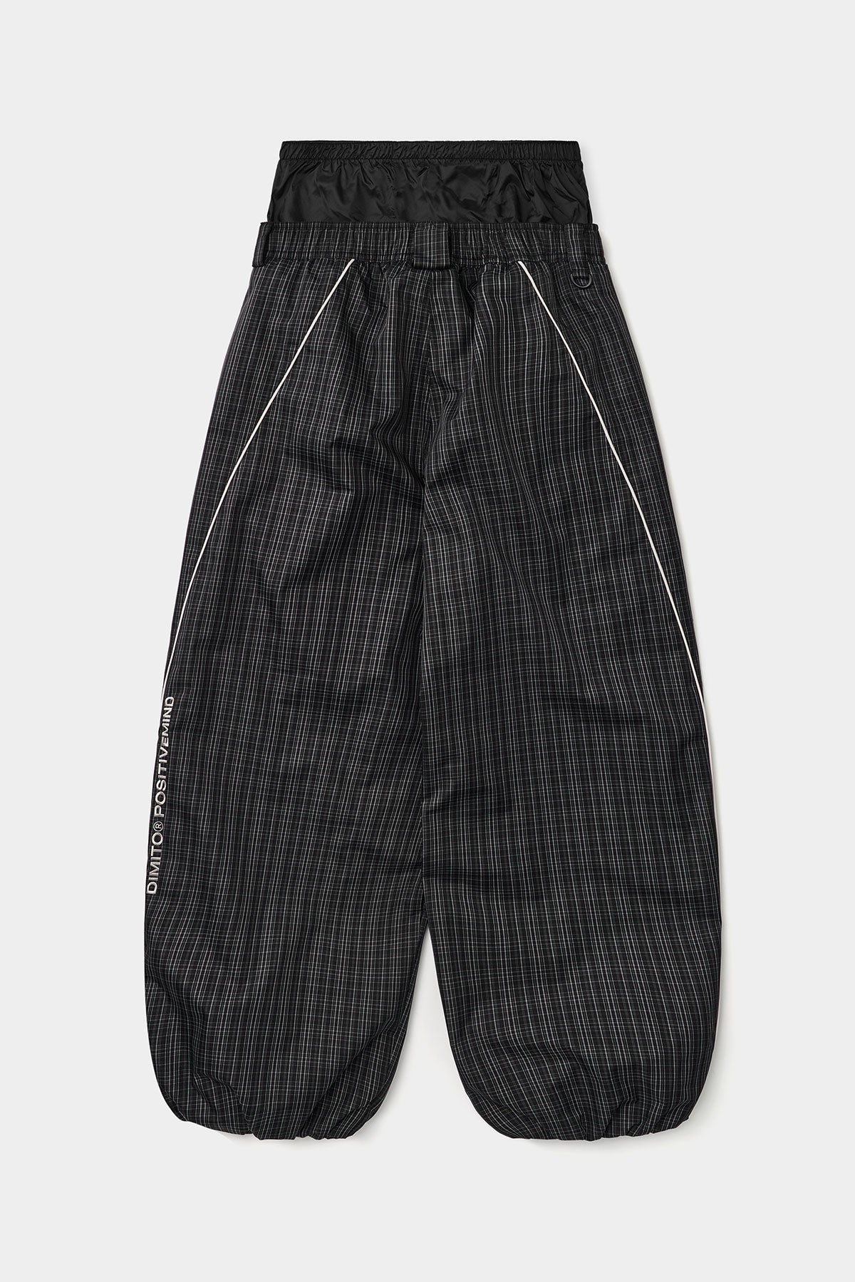 [CHAMPION x DIMITO] SCRIPT TRACK BANDED PANTS (WIDE FIT LV.2) MONO CHECK (Available date : 26.10.12)
