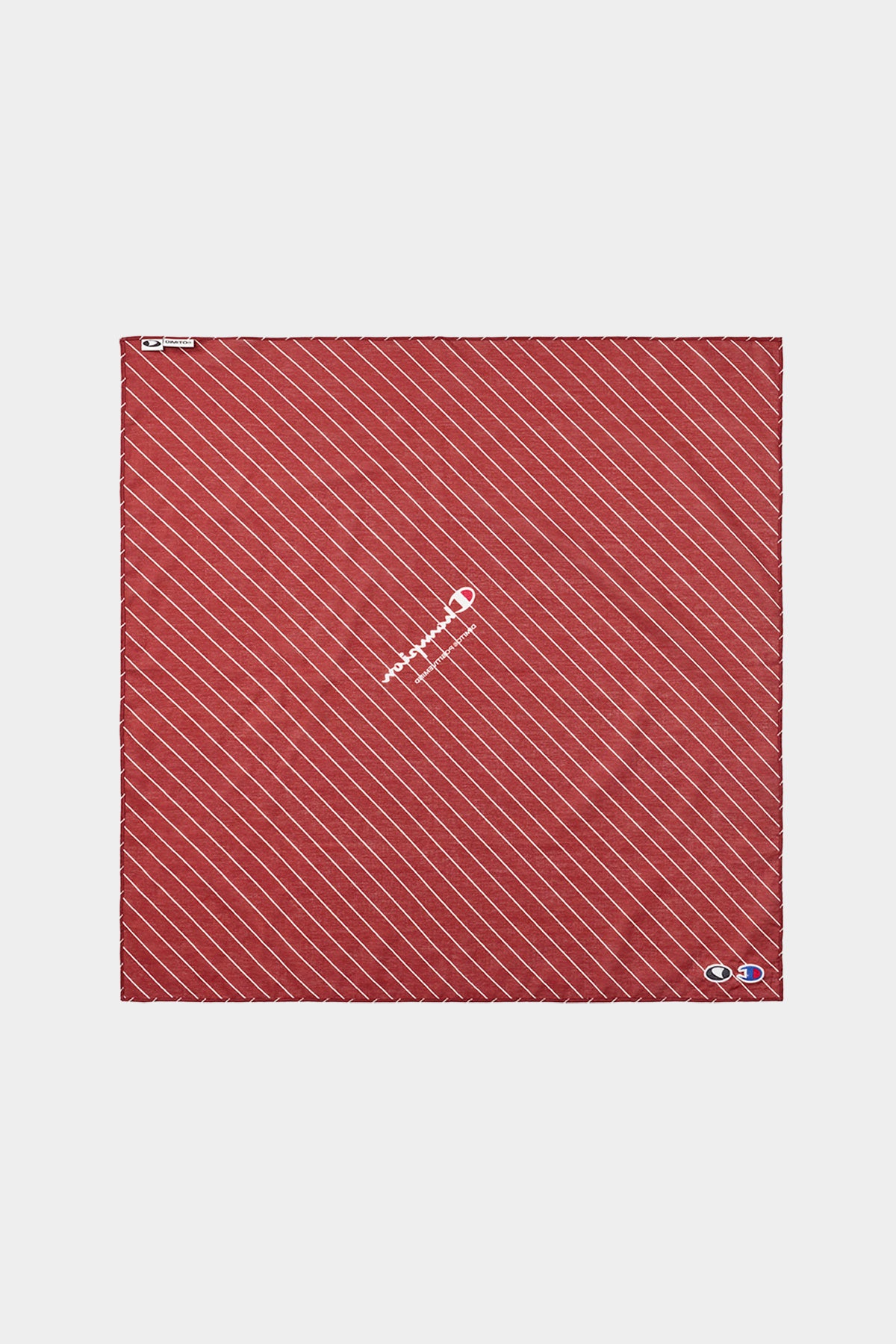 [CHAMPION x DIMITO] SCRIPT LOGO BANDANA STRIPE RED (Available date : 26.10.12)