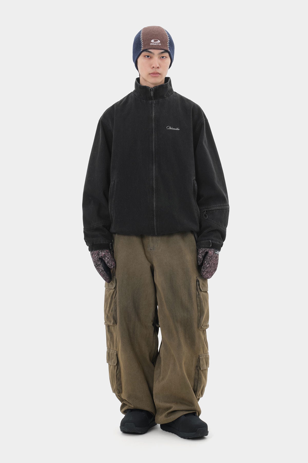 DENIM MULTI CARGO PANTS (WIDE FIT LV.2) DW BROWN (Delivery start : 26.09.09)