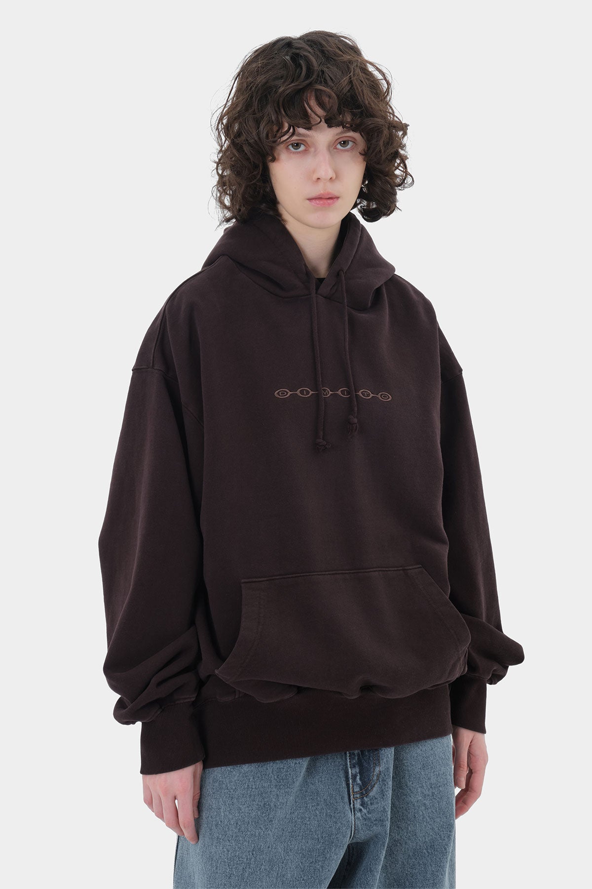 DIVISION BUBBLE LOGO GD HOODIE WASHED MAROON