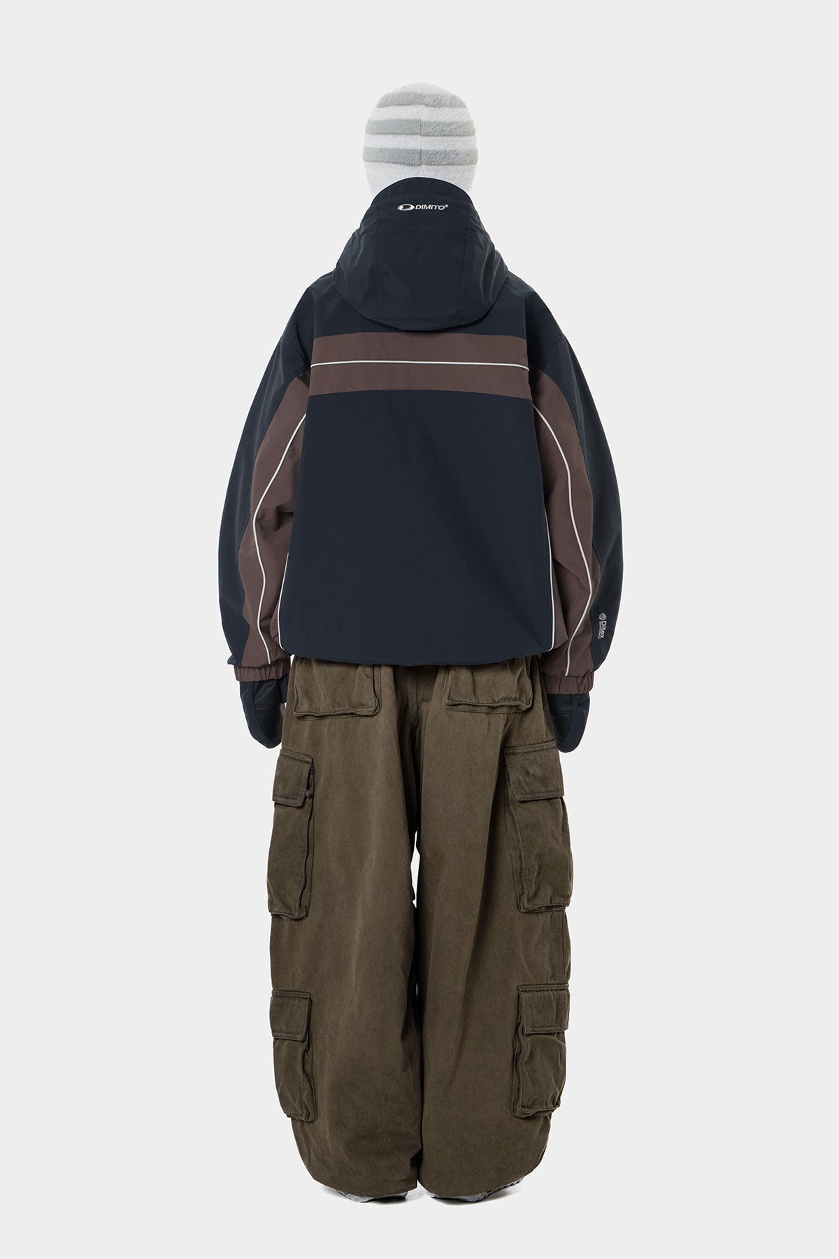 PANELED JACKET TEAL NAVY (Delivery date : 26.09.28)