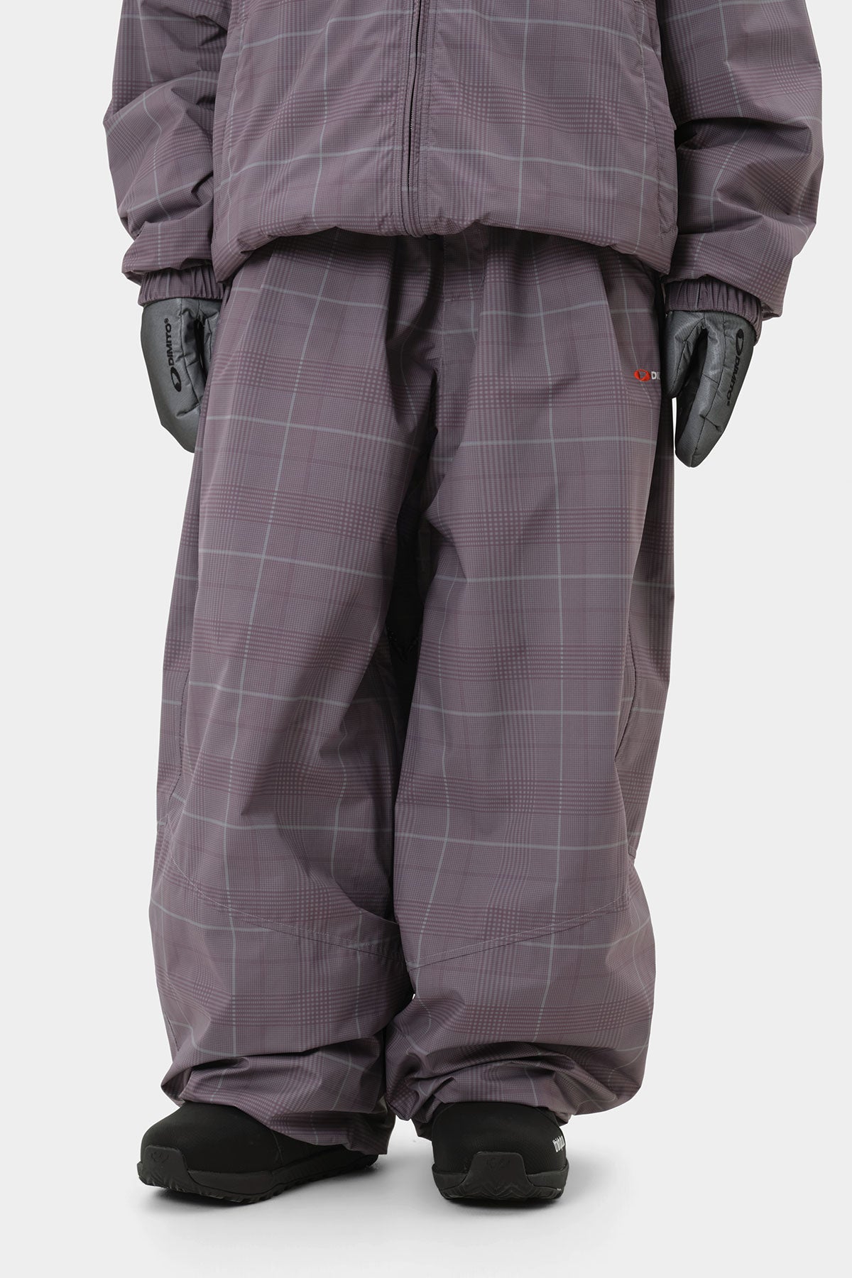 26 AIR FORCE BANDED PANTS (WIDE FIT LV.2) WINE CHECK (Delivery start : 26.09.09)