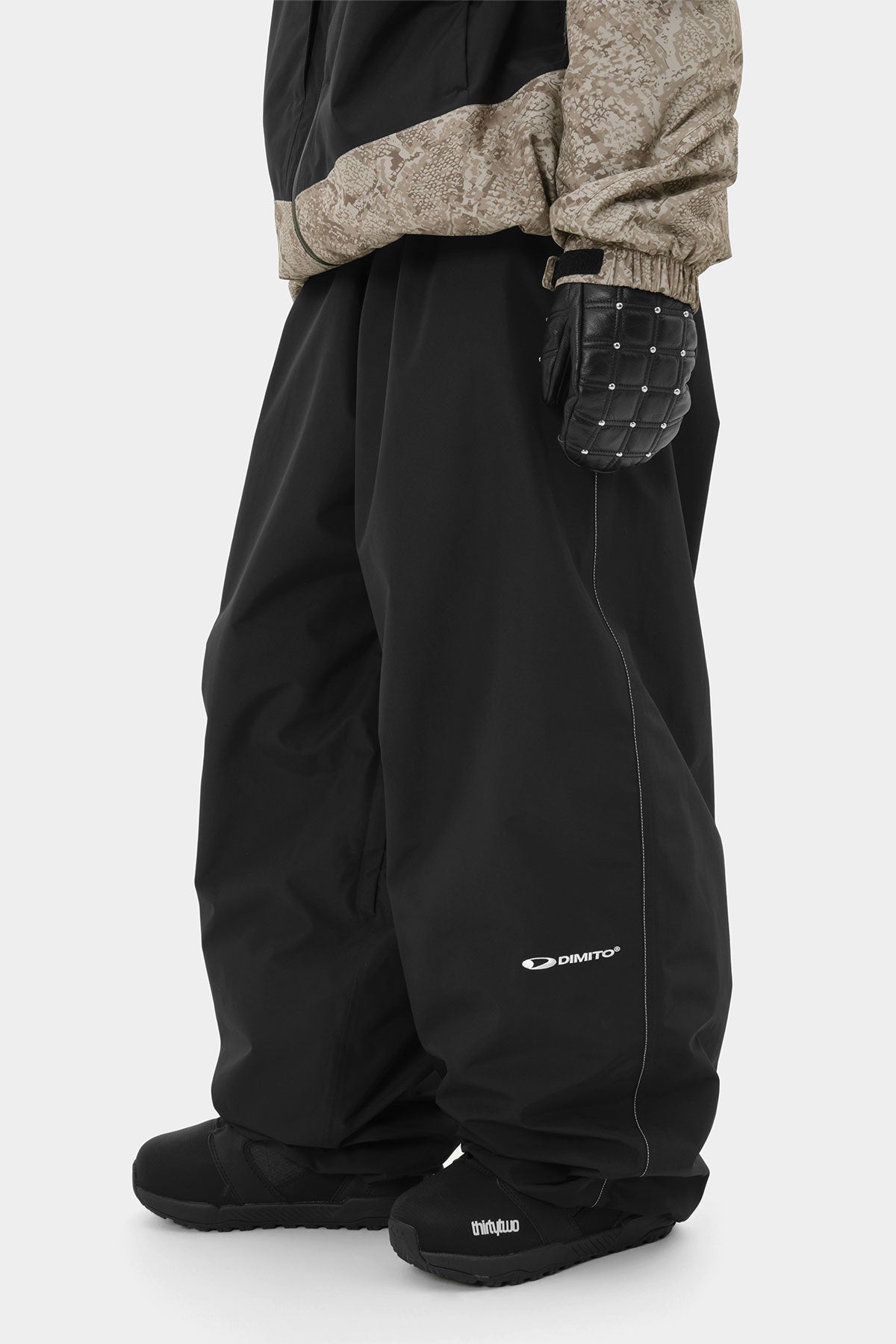 BANDED WIDE PANTS (WIDE FIT LV.2) BLACK (Delivery start : 26.09.09)
