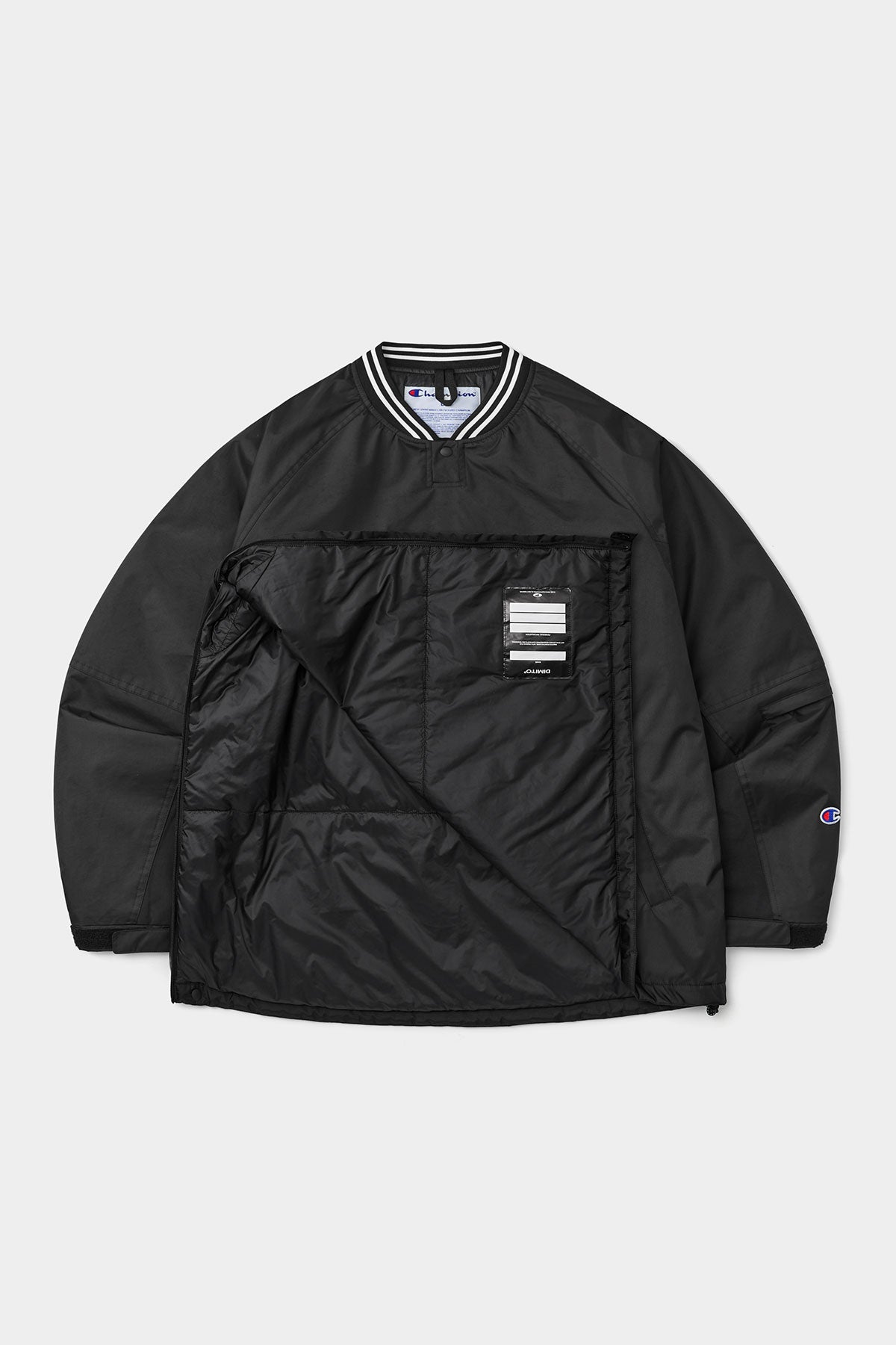 [CHAMPION x DIMITO] SPORT V-NECK SNAP PULLOVER BLACK (Available date : 26.10.12)