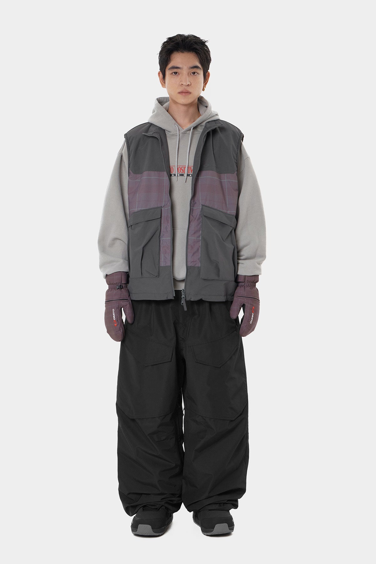 26 AIR VENT BANDED PANTS (WIDE FIT LV.1) BLACK