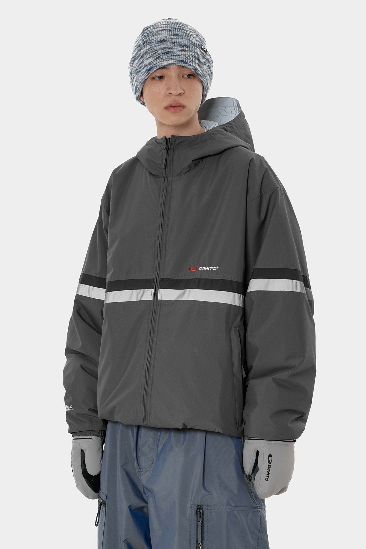 REVERSIBLE WIND JACKET CHARCOAL (Delivery date : 26.09.28)