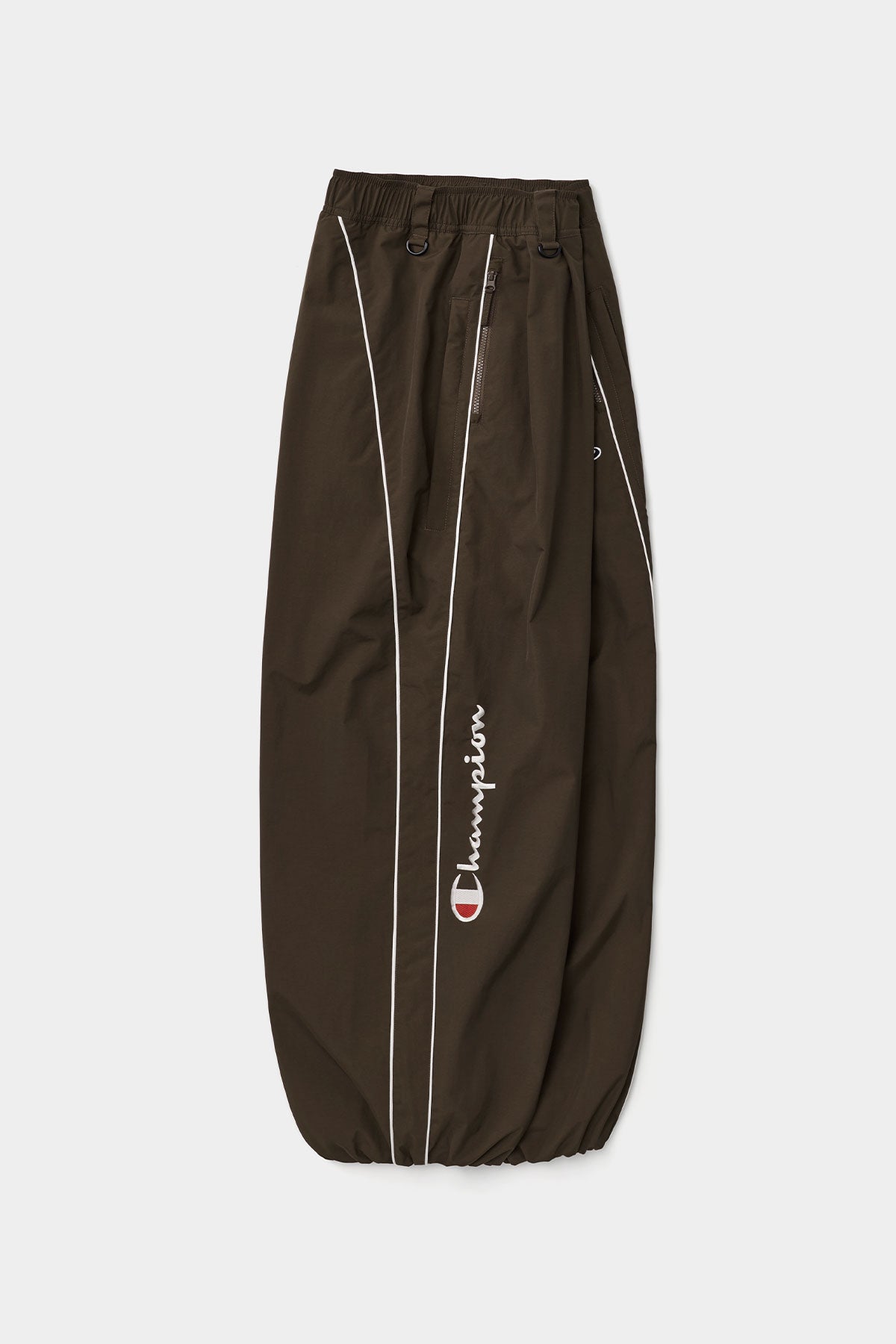 [CHAMPION x DIMITO] SCRIPT TRACK BANDED PANTS (WIDE FIT LV.2) SEAL BROWN (Available date : 26.10.12)