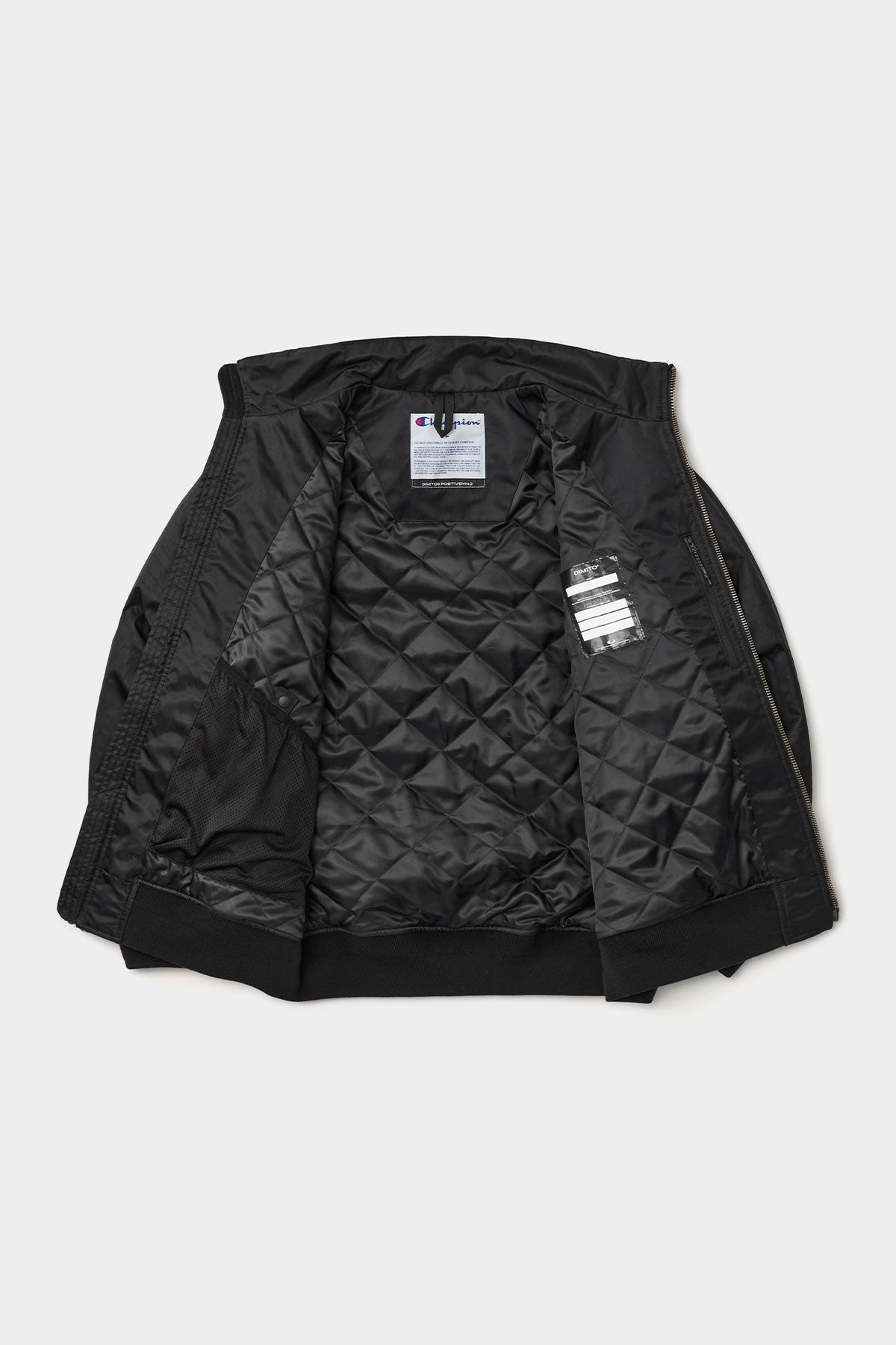 [CHAMPION x DIMITO] DMT VARSITY BOMBER JACKET BLACK (Available date : 26.10.12)