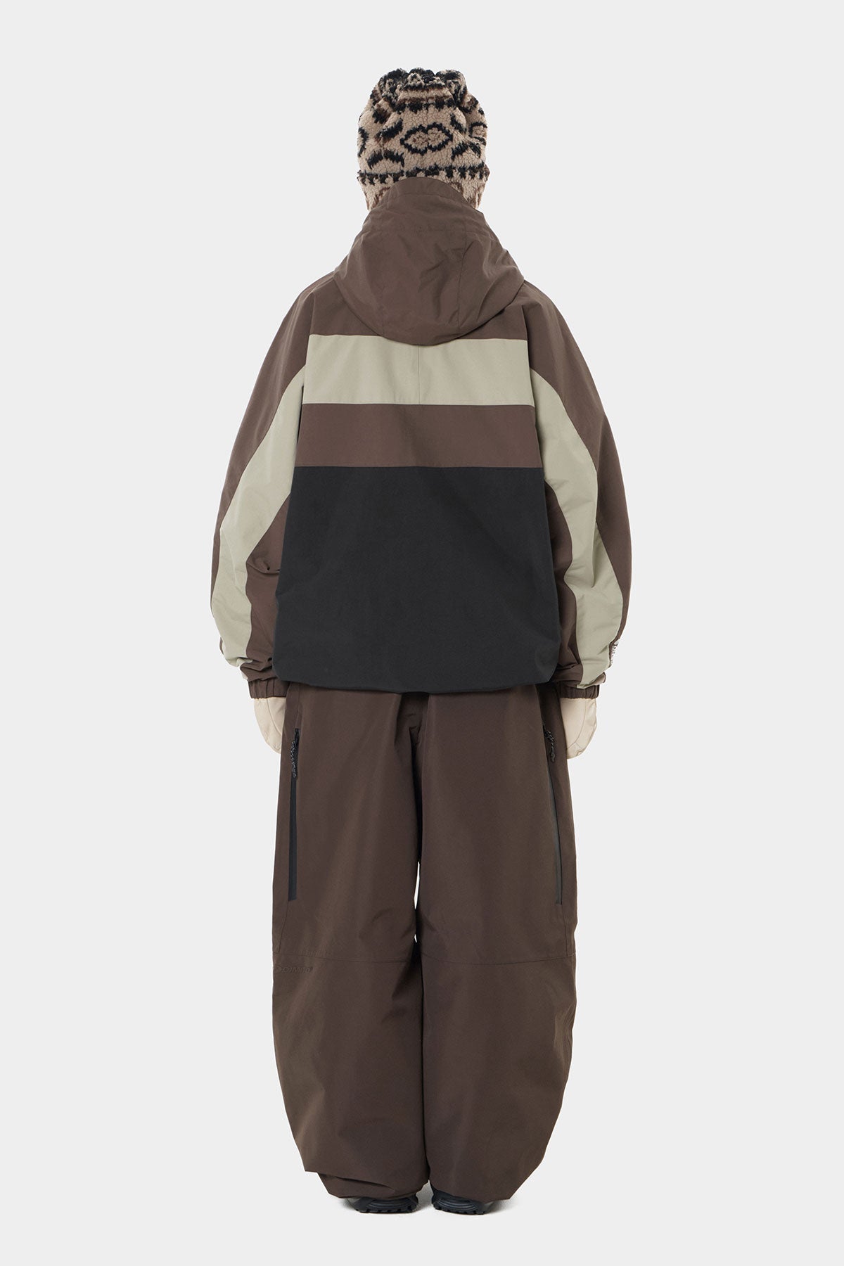 26 AIR VENT BANDED PANTS (WIDE FIT LV.1) DARK BROWN