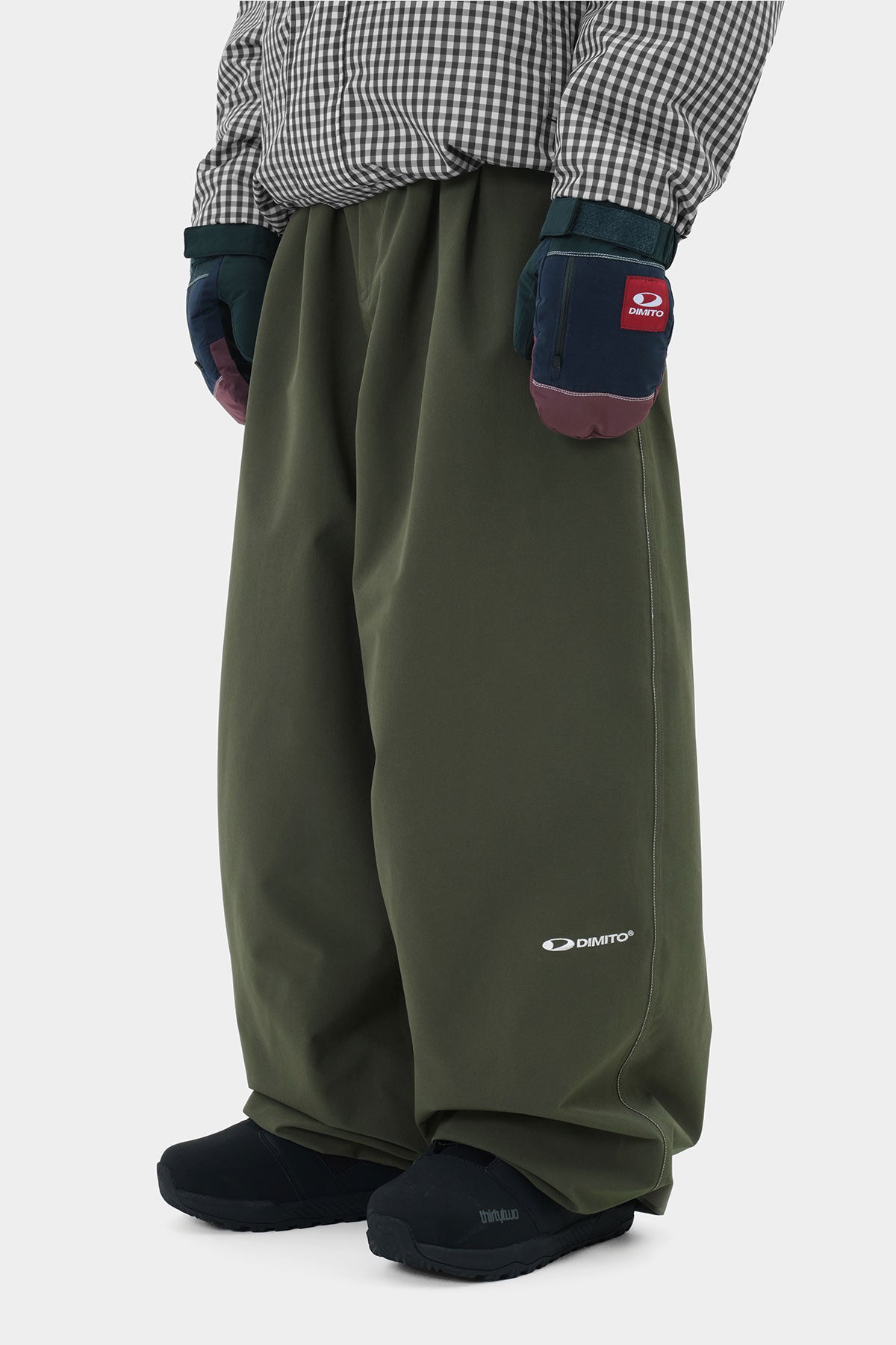 BANDED WIDE PANTS (WIDE FIT LV.2) DRY MUGWORT (Delivery start : 26.09.09)