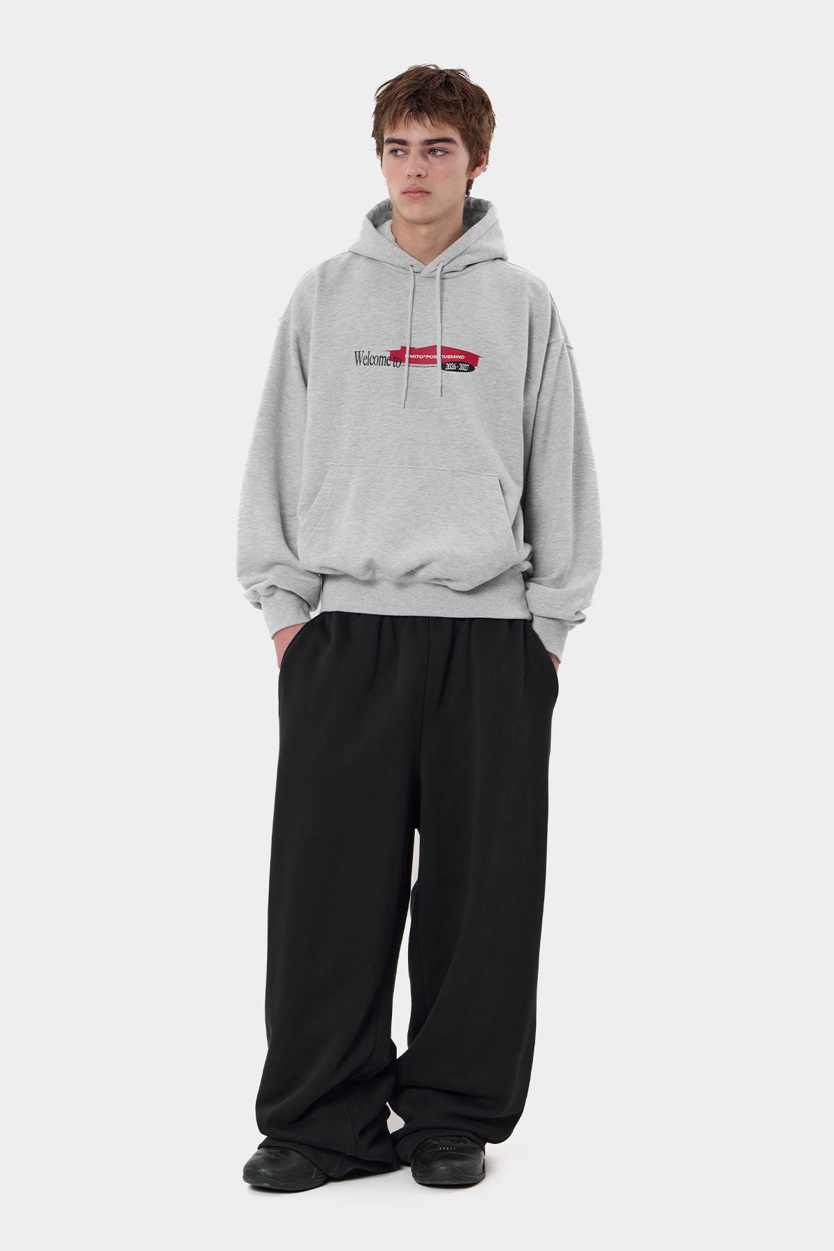 DMT HOUSE HOODIE MELANGE GREY