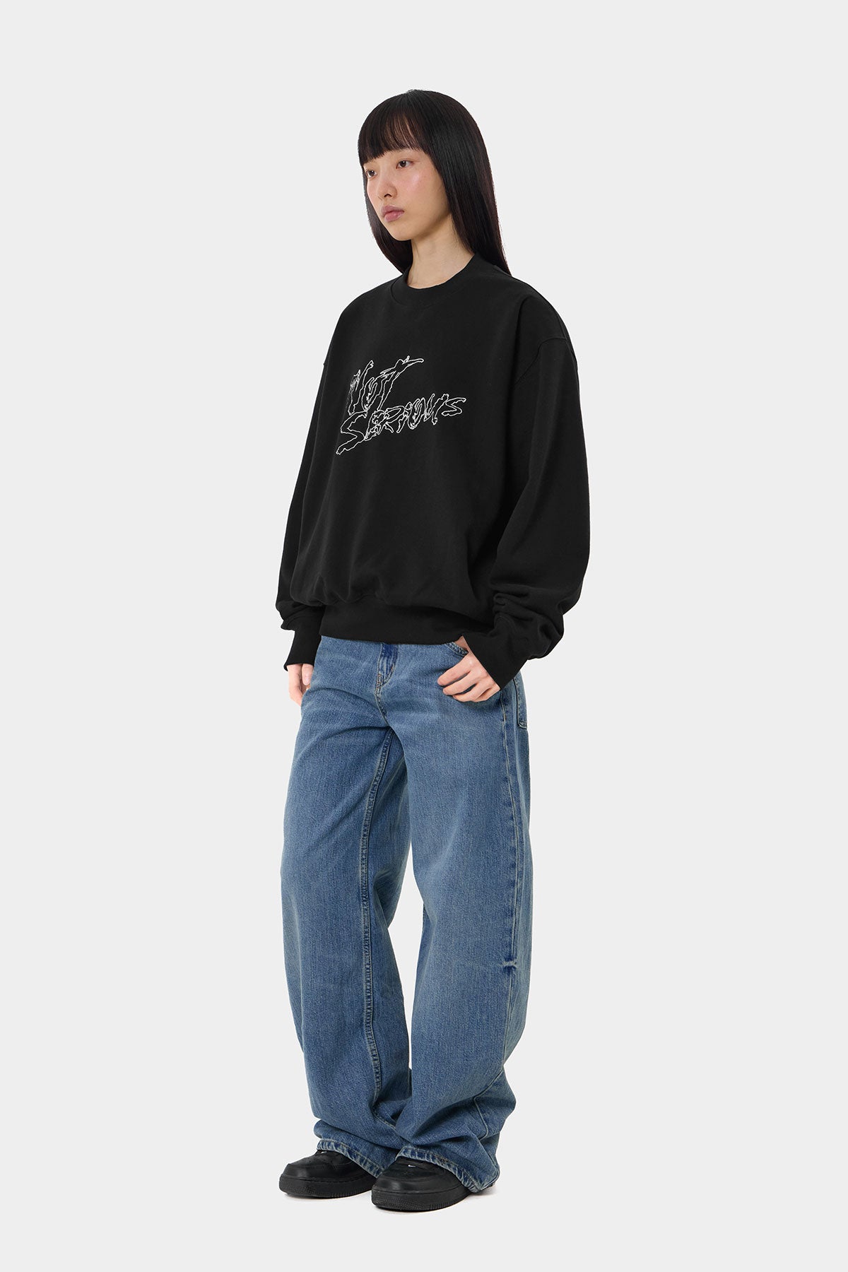 NSS RUDE SWEATSHIRT BLACK (Delivery date : 26.09.28)