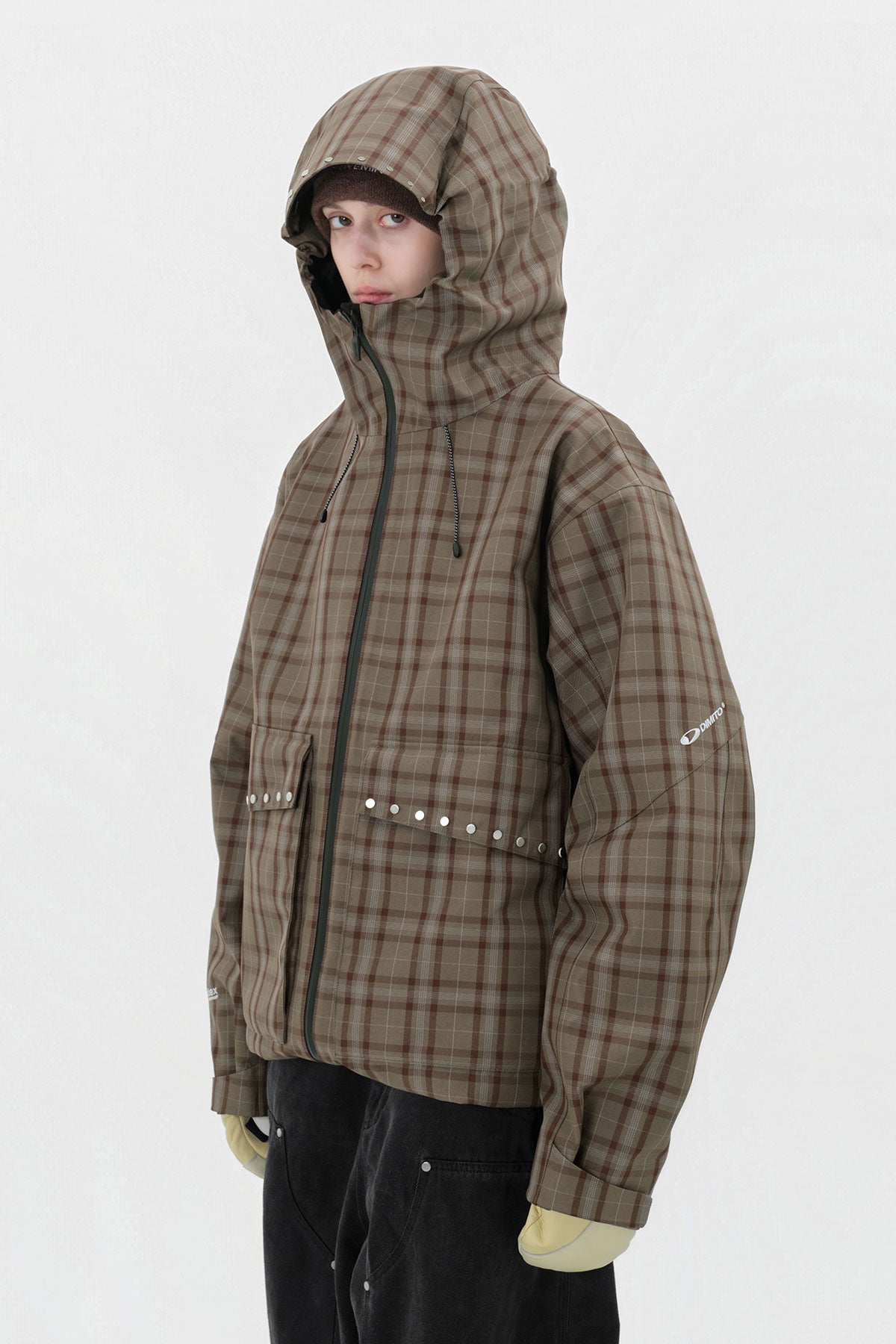 STUD 2L JACKET BROWN CHECK (Delivery start : 26.09.09)