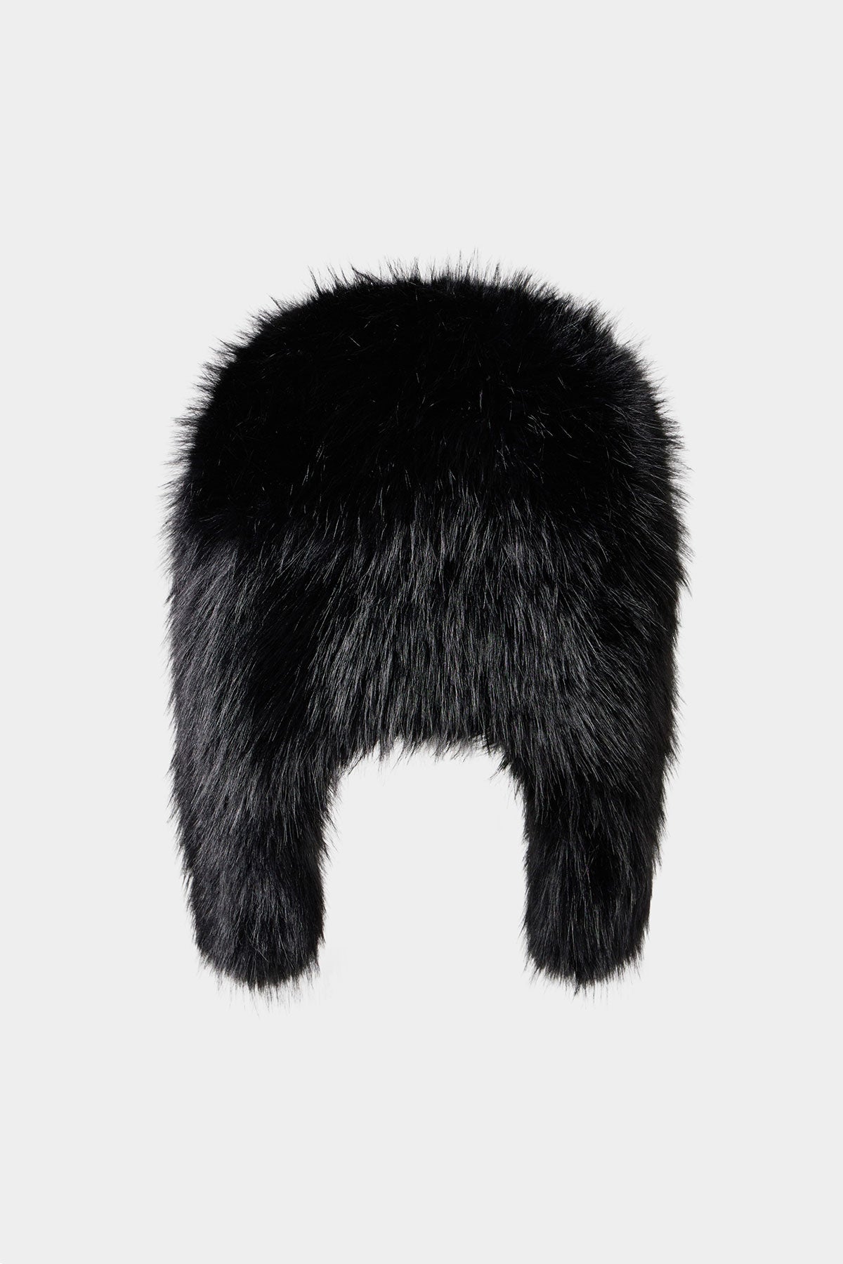 FAUX FUR HAT BLACK BEAR