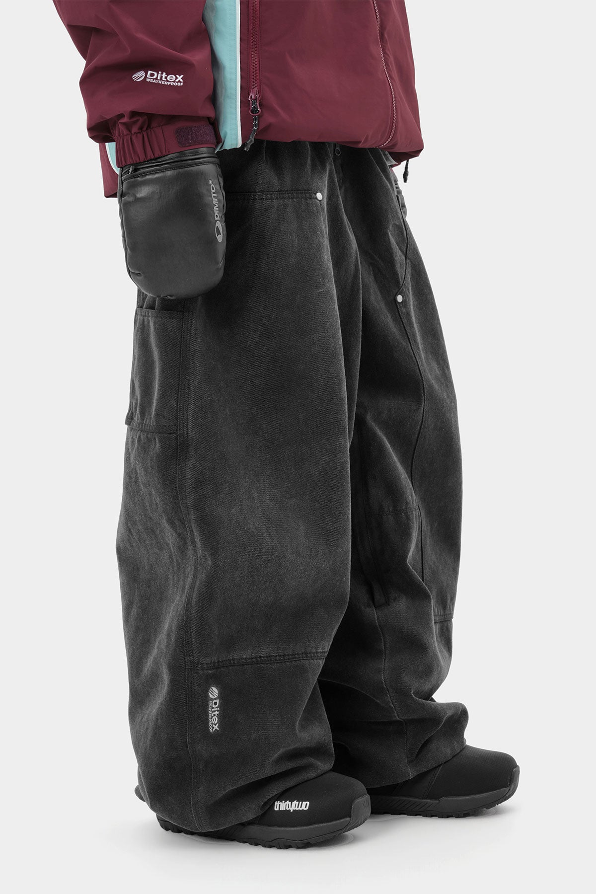 DENIM DOUBLE KNEE PANTS (WIDE FIT LV.2) PW GREY (Delivery start : 26.09.09)