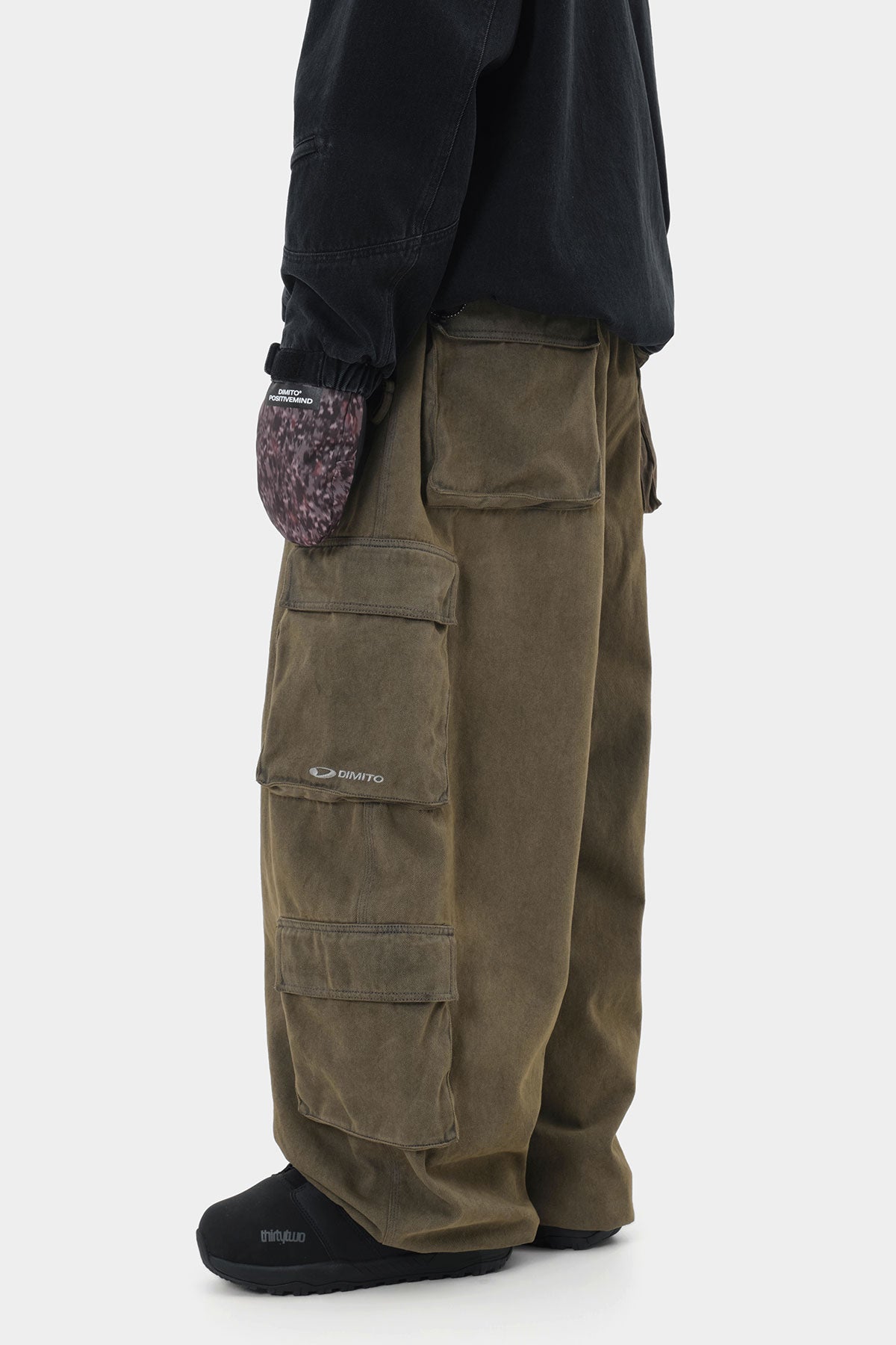 DENIM MULTI CARGO PANTS (WIDE FIT LV.2) DW BROWN (Delivery start : 26.09.09)