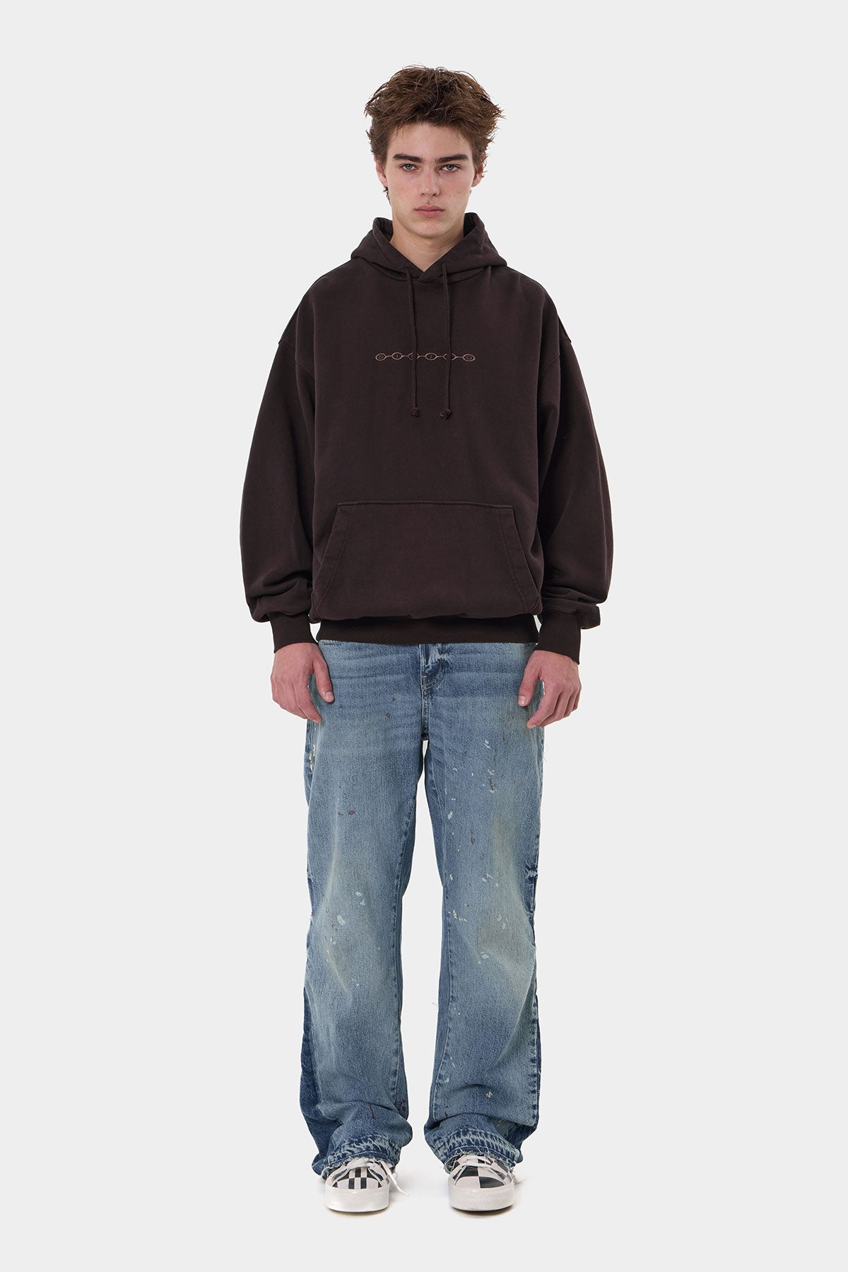 DIVISION BUBBLE LOGO GD HOODIE WASHED MAROON