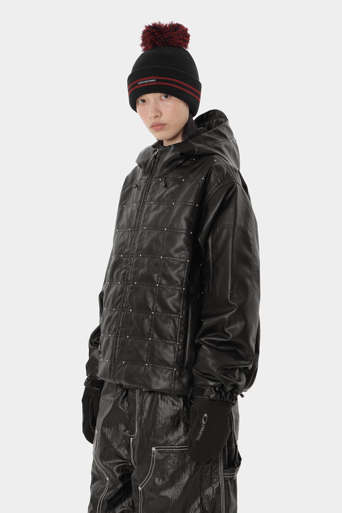 STUD FAUX LEATHER HD JACKET BLACK (Delivery start : 26.09.09)