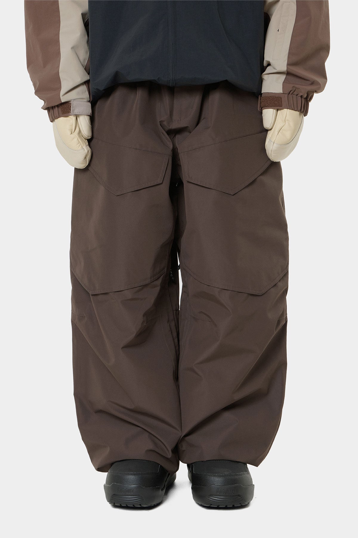 26 AIR VENT BANDED PANTS (WIDE FIT LV.1) DARK BROWN