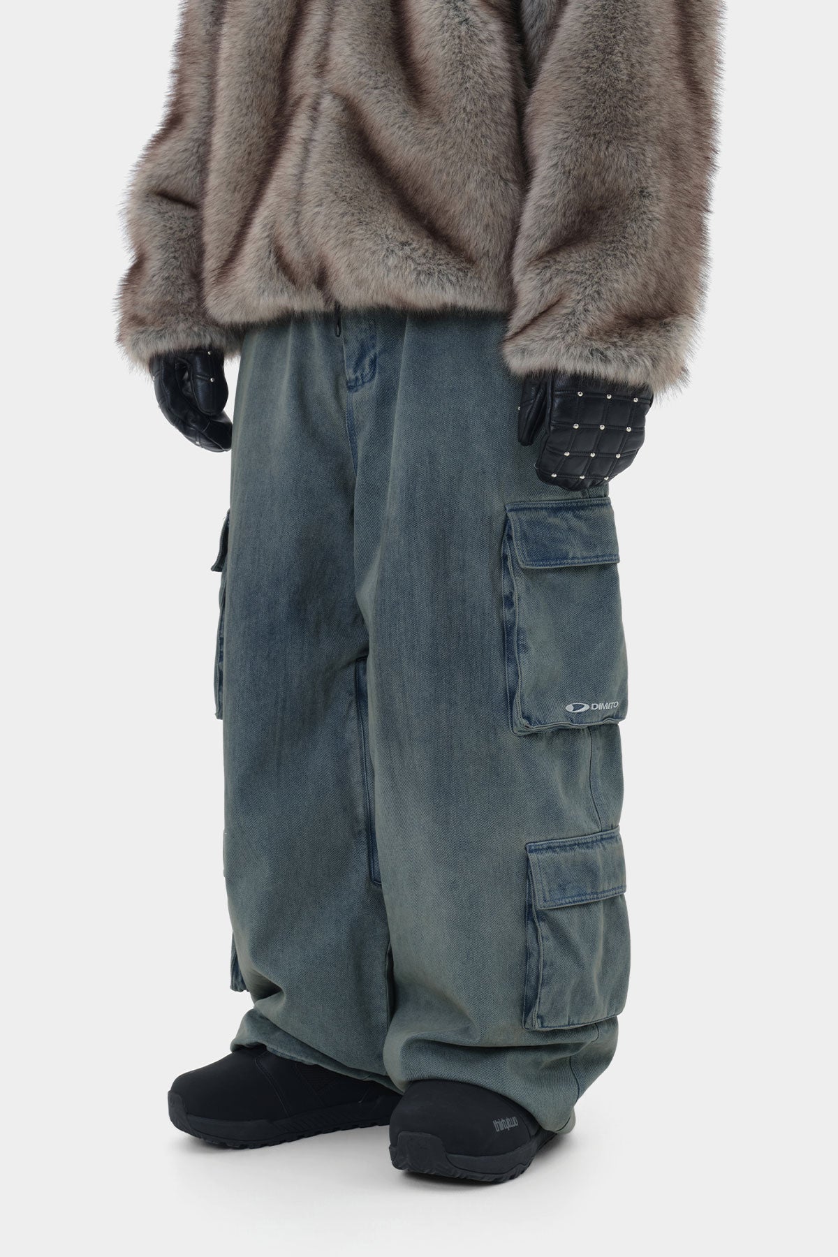 DENIM MULTI CARGO PANTS (WIDE FIT LV.2) DW LIGHT BLUE (Delivery start : 26.09.09)