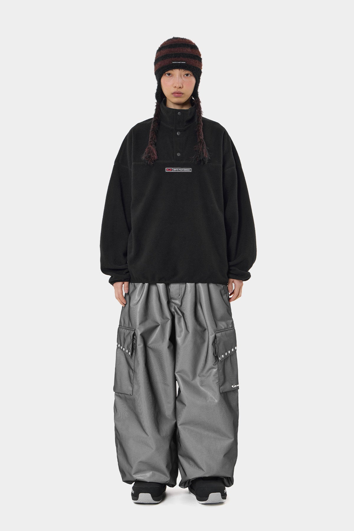 FLEECE MOCK NECK BLACK (Delivery date : 26.09.28)