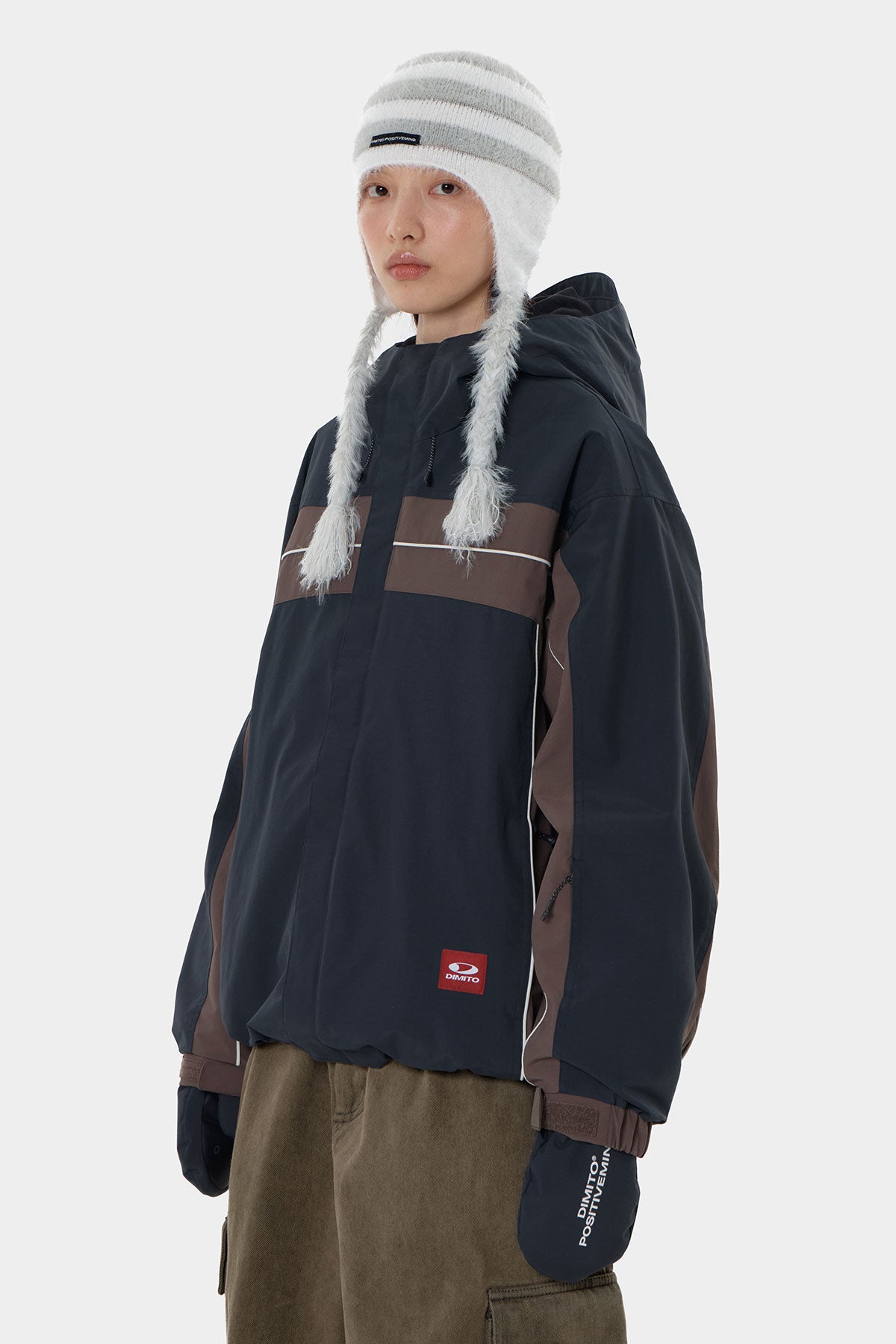 PANELED JACKET TEAL NAVY (Delivery date : 26.09.28)
