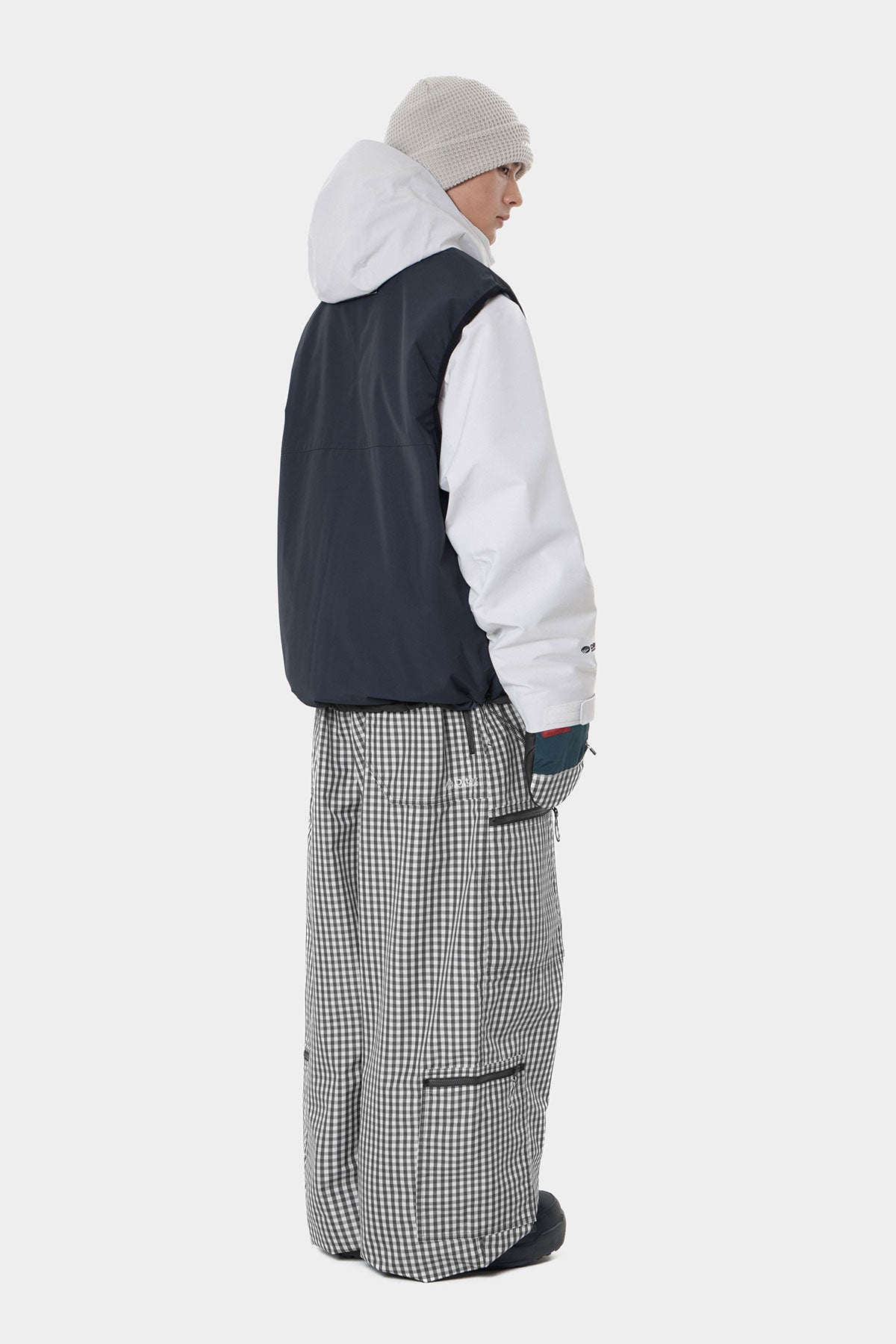 MULTI POCKET WIDE PANTS (WIDE FIT LV.2) TWOTONE CHECK