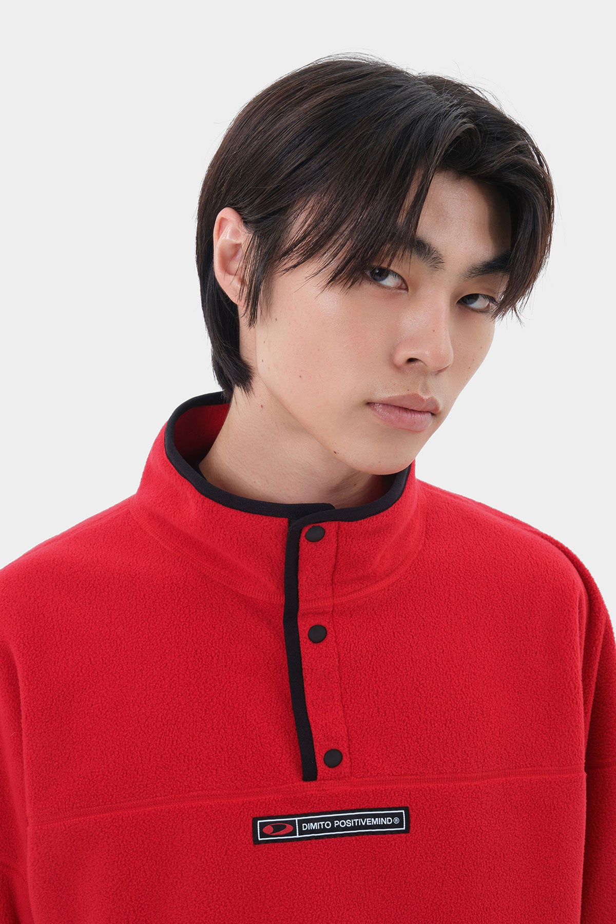 FLEECE MOCK NECK RED (Delivery date : 26.09.28)