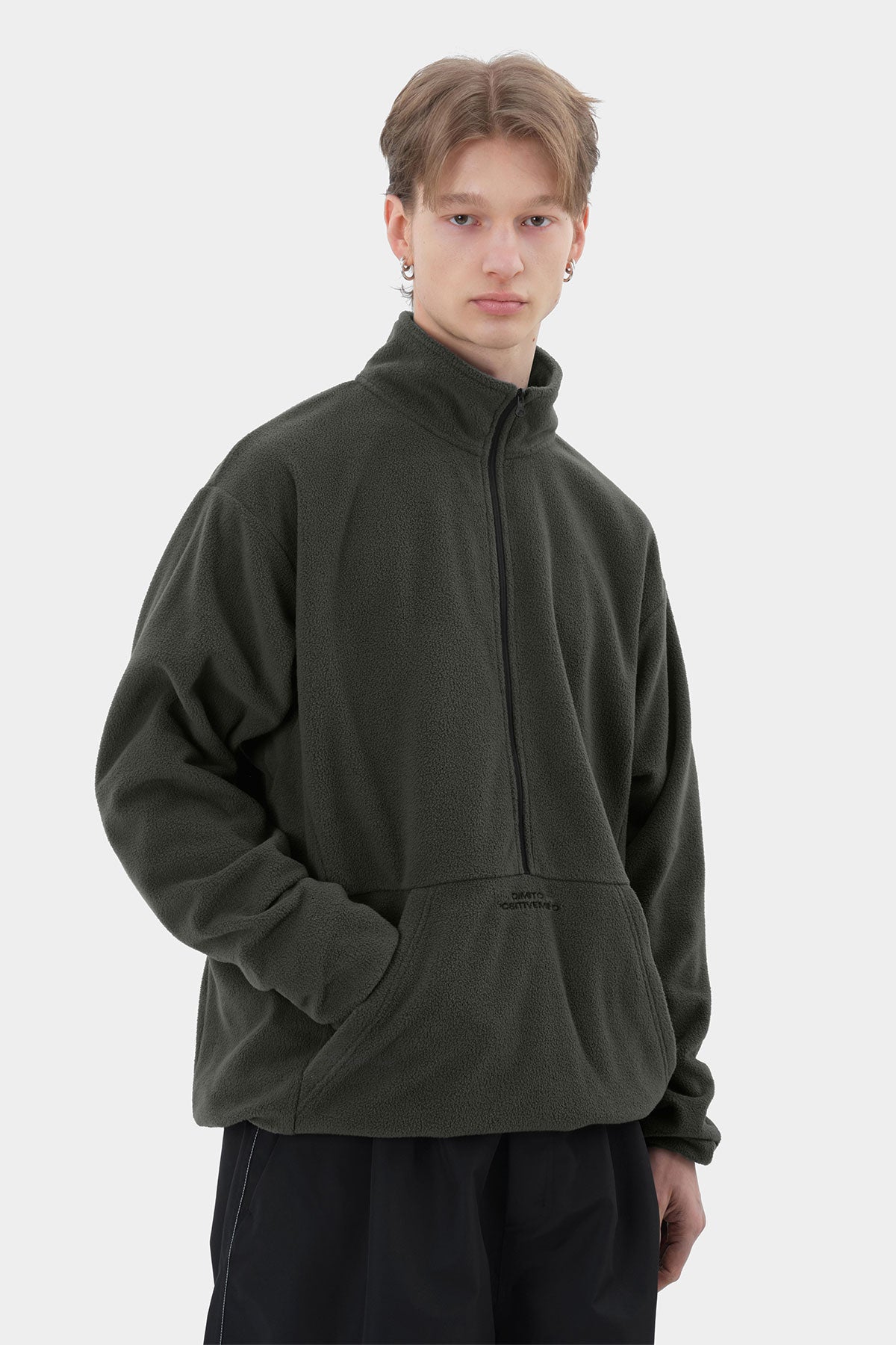 26 FLEECE HALF ZIP MUD (Delivery date : 26.09.28)