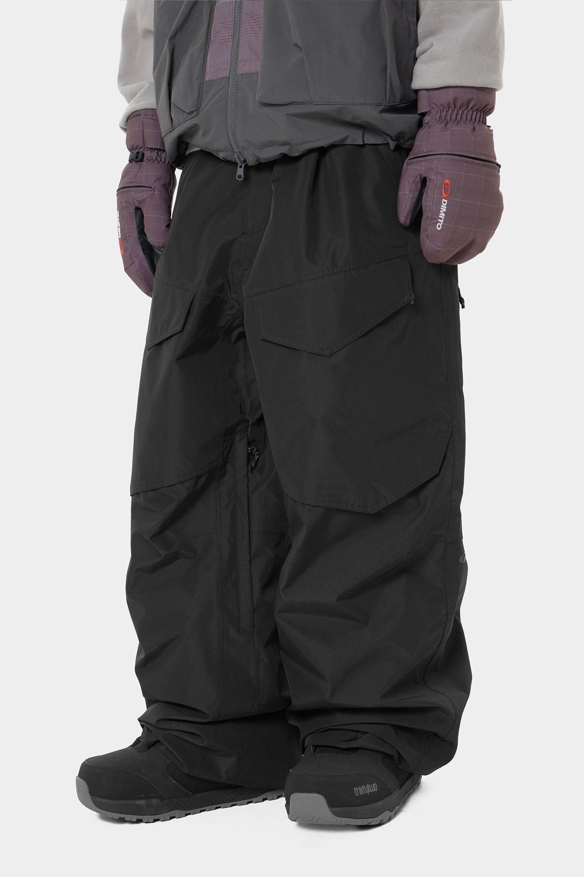 26 AIR VENT BANDED PANTS (WIDE FIT LV.1) BLACK