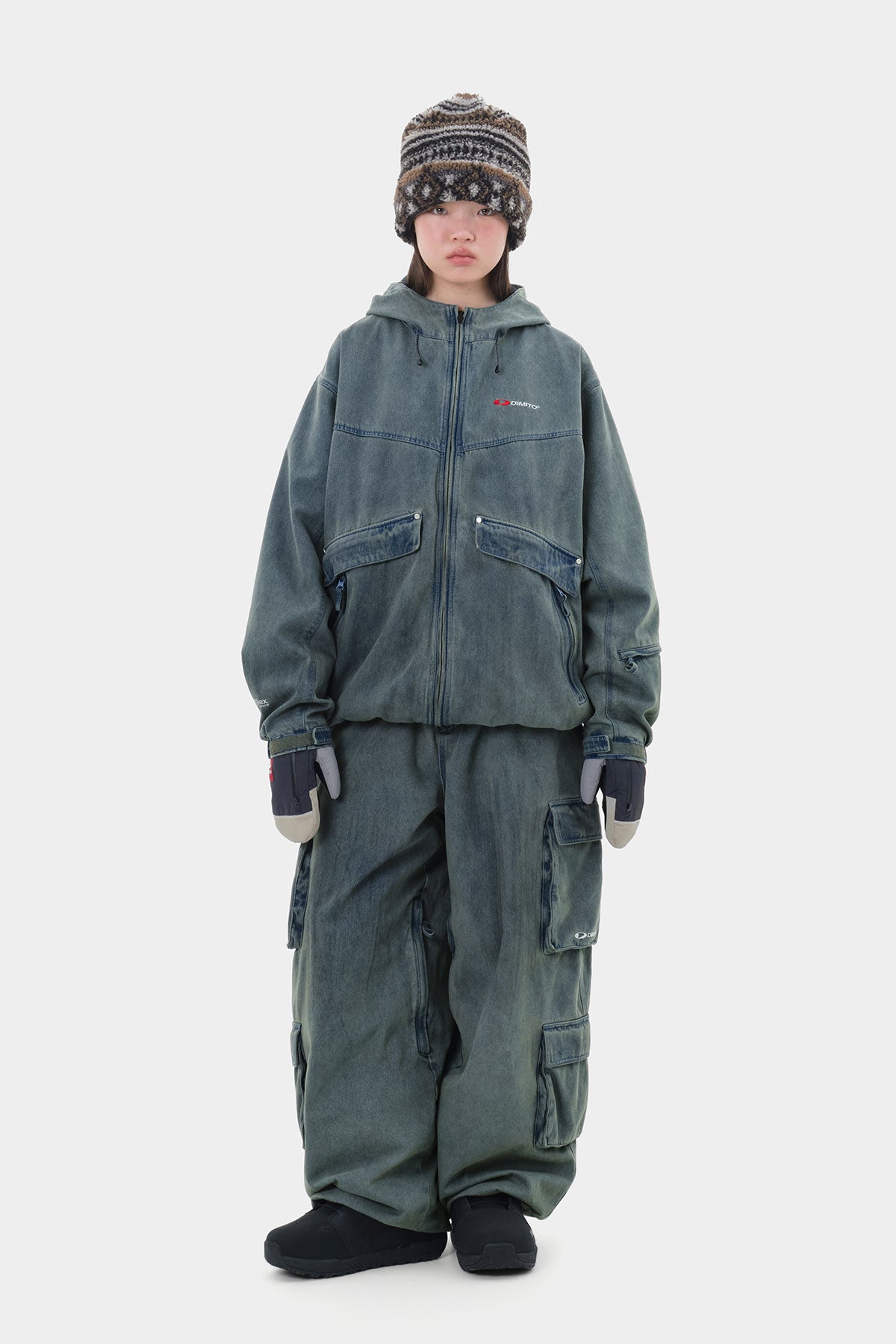 DENIM MULTI CARGO PANTS (WIDE FIT LV.2) DW LIGHT BLUE (Delivery start : 26.09.09)