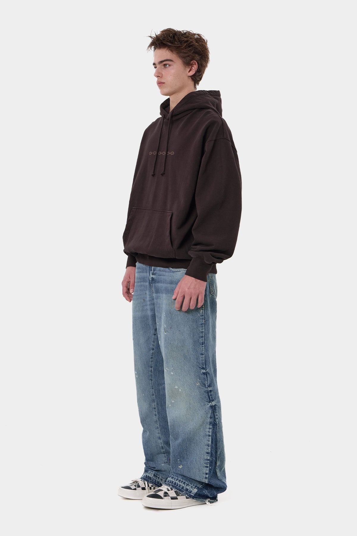 DIVISION BUBBLE LOGO GD HOODIE WASHED MAROON