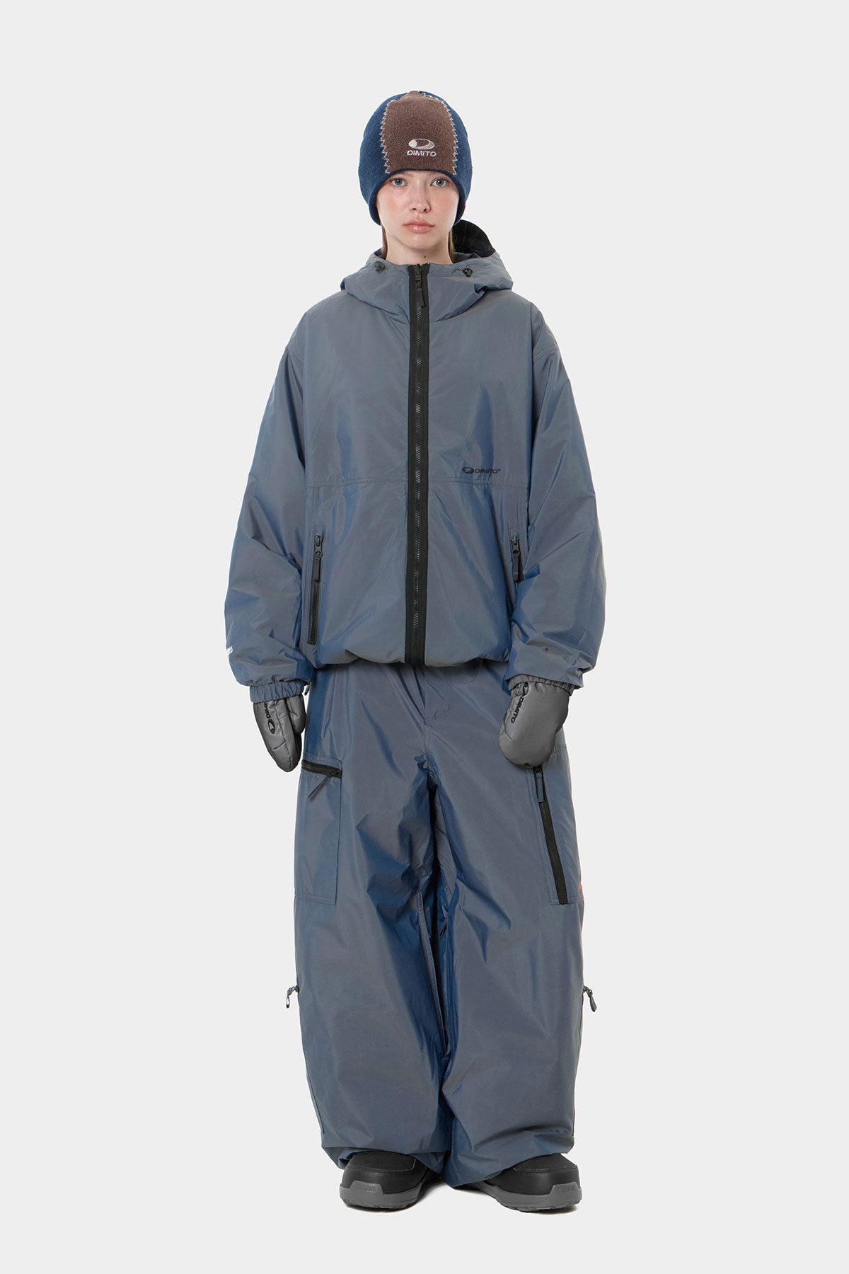 REVERSIBLE WIND JACKET NAVY CHECK (Delivery date : 26.09.28)