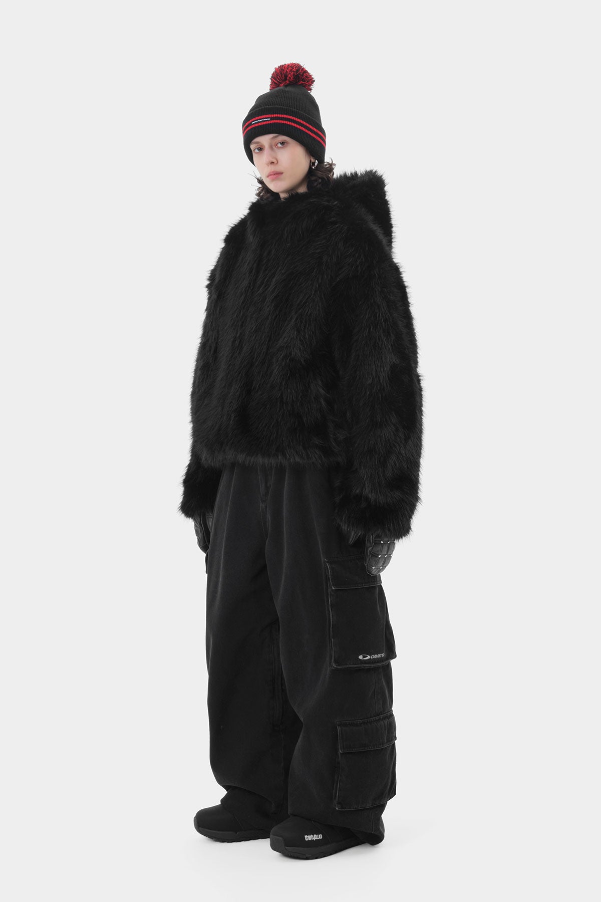 FAUX FUR HD JACKET BLACK BEAR (Delivery start : 26.09.09)