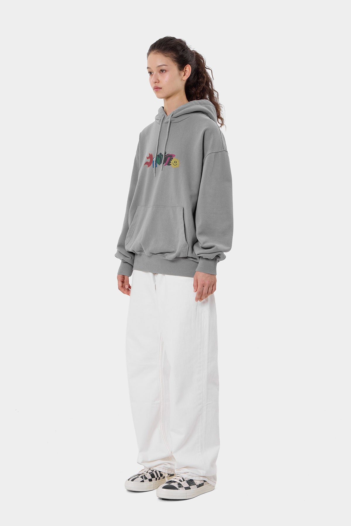 GRAPHIC COMBO HOODIE WASHED GREY (Delivery date : 26.09.28)
