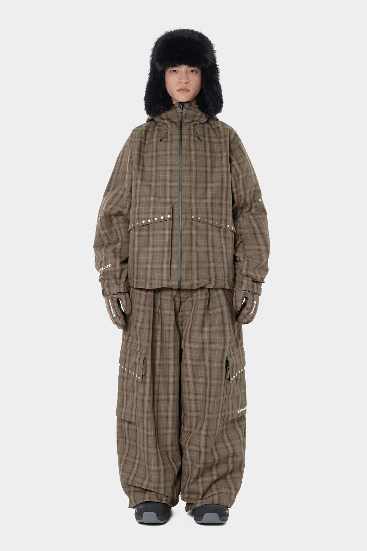 STUD 2L JACKET BROWN CHECK (Delivery start : 26.09.09)