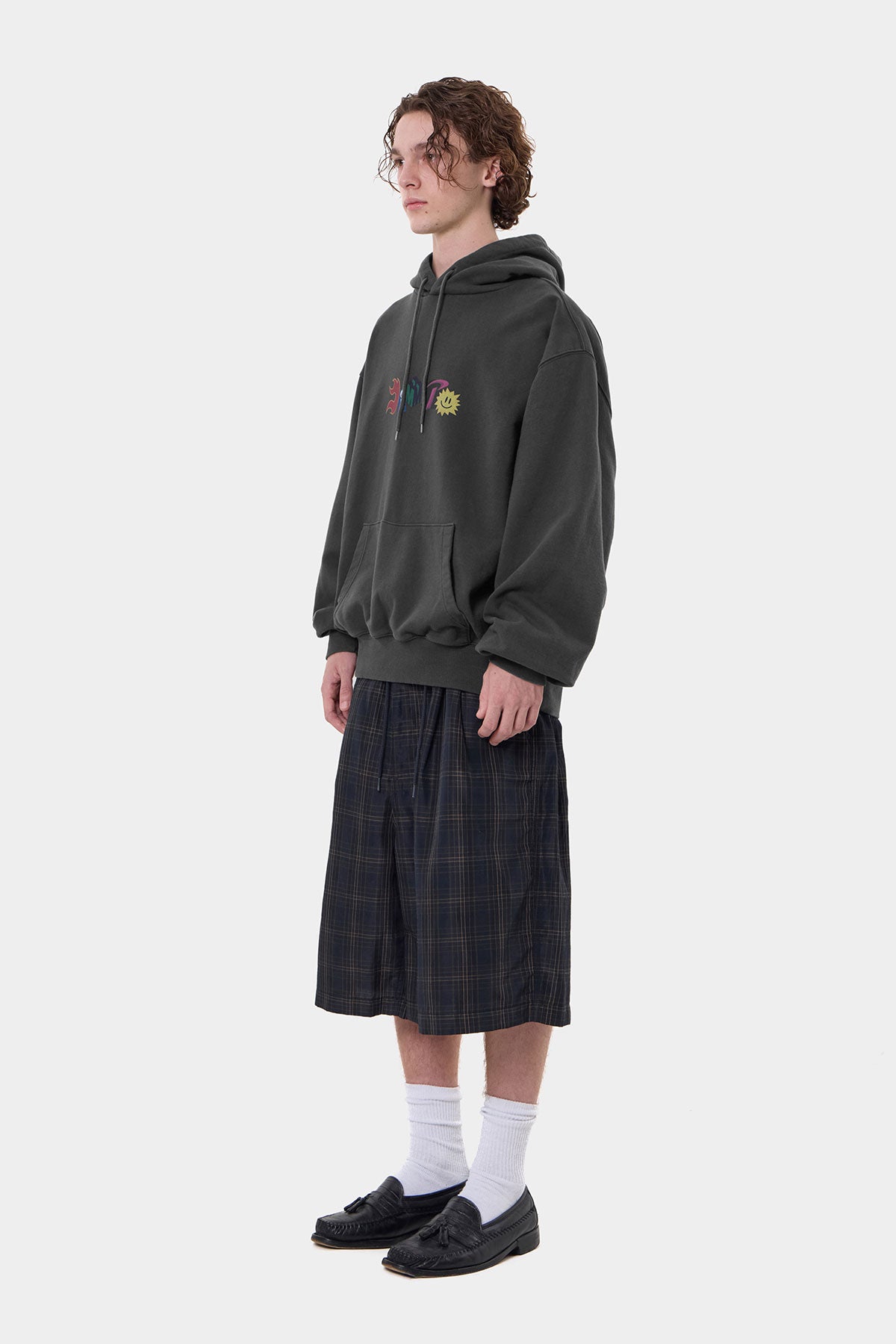 GRAPHIC COMBO HOODIE WASHED BLACK (Delivery date : 26.09.28)