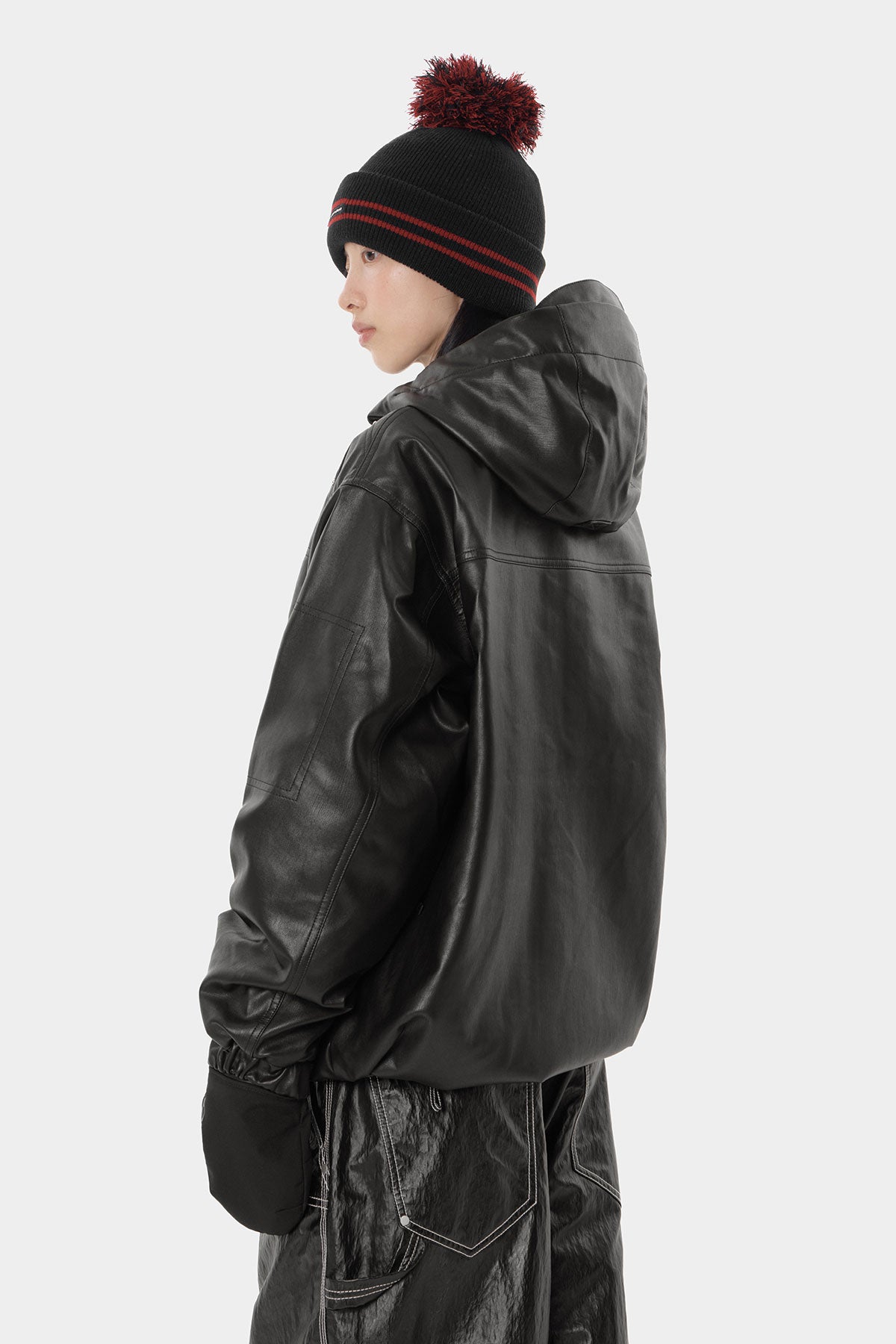 STUD FAUX LEATHER HD JACKET BLACK (Delivery start : 26.09.09)