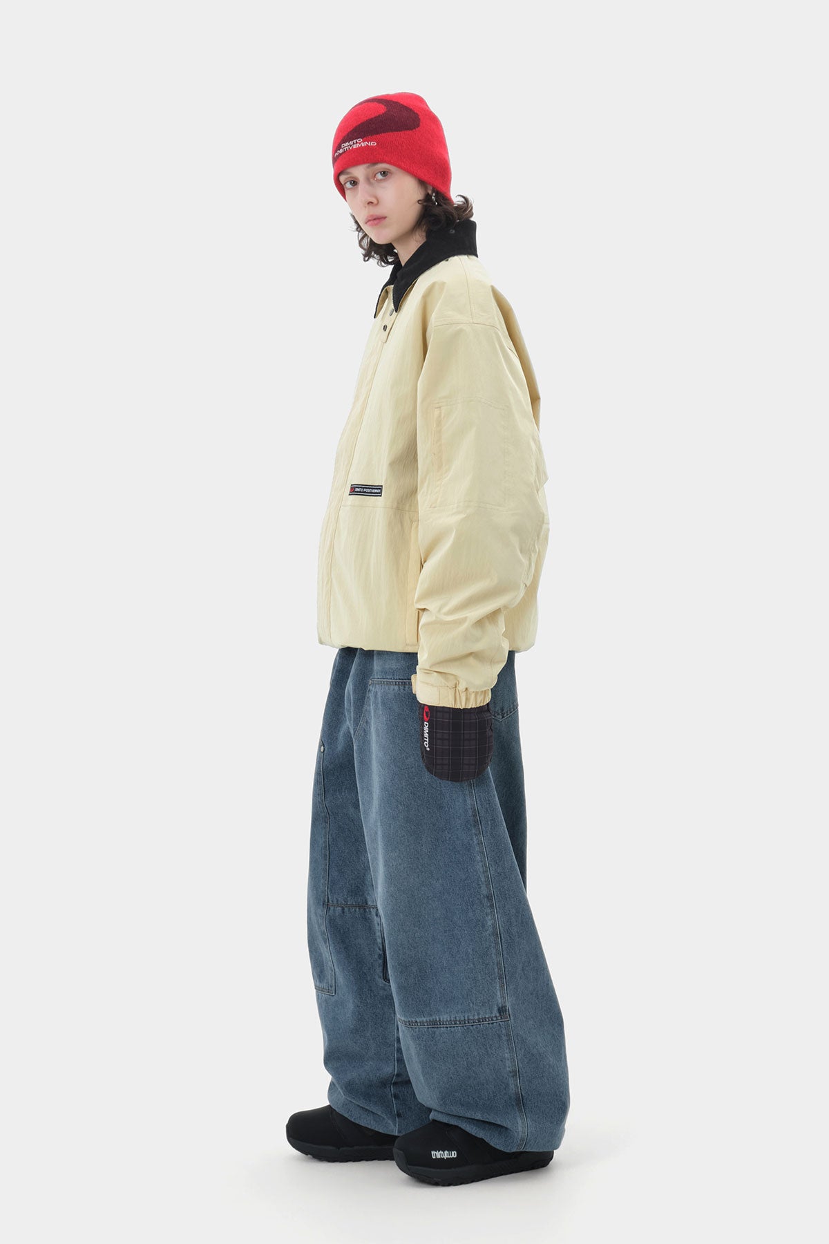 DENIM DOUBLE KNEE PANTS (WIDE FIT LV.2) PW BLUE (Delivery start : 26.09.09)