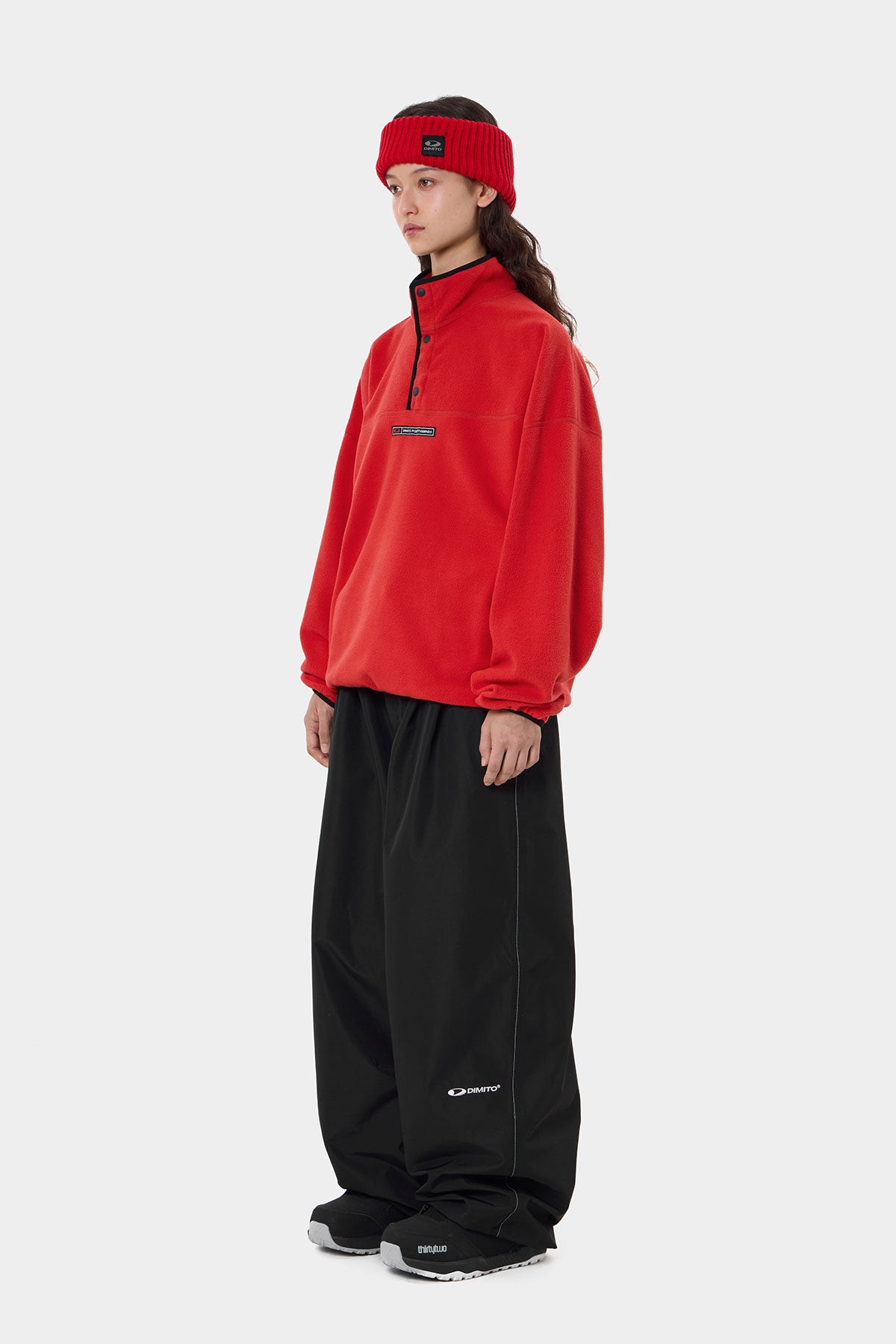FLEECE MOCK NECK RED (Delivery date : 26.09.28)