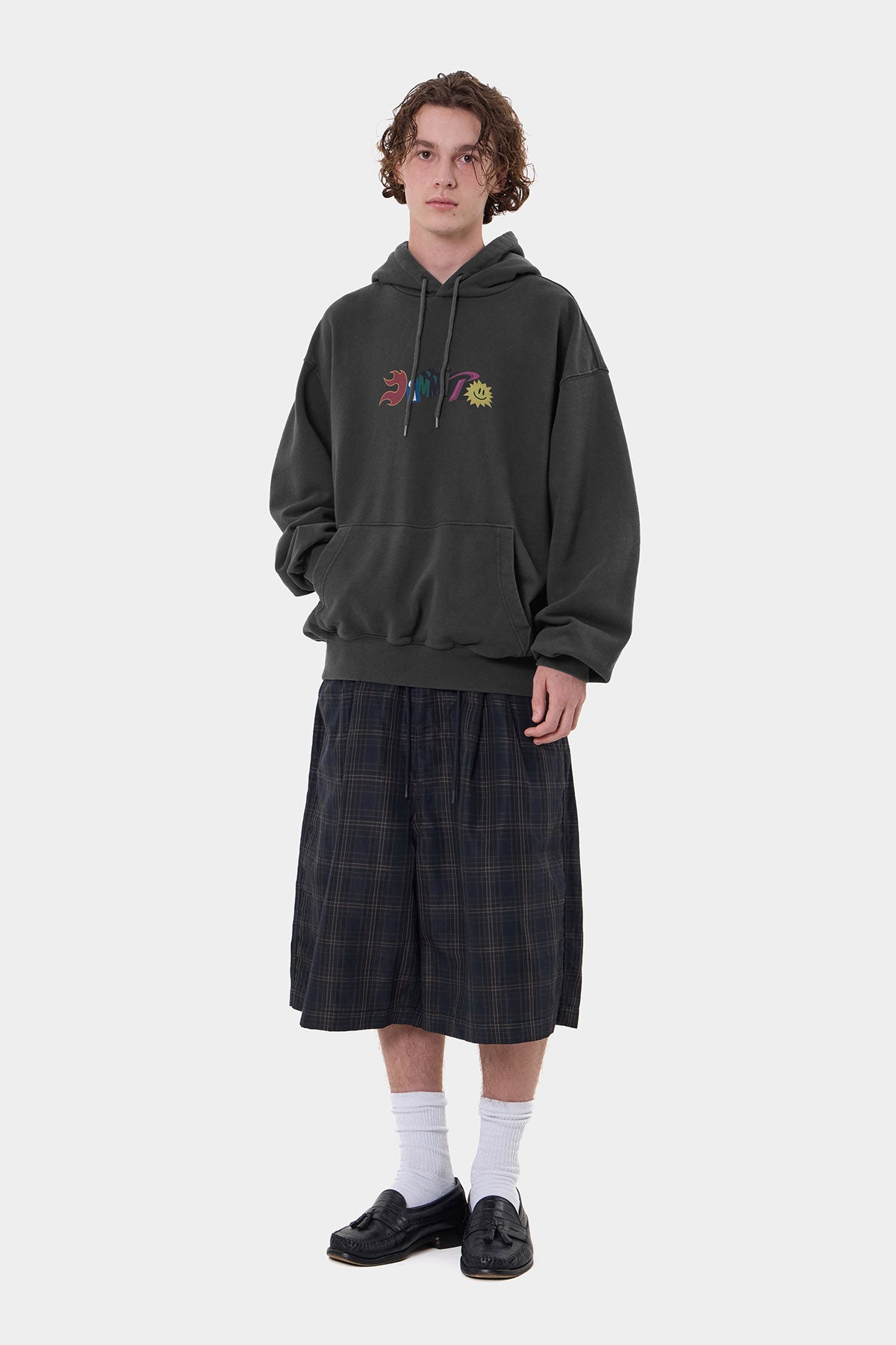 GRAPHIC COMBO HOODIE WASHED BLACK (Delivery date : 26.09.28)