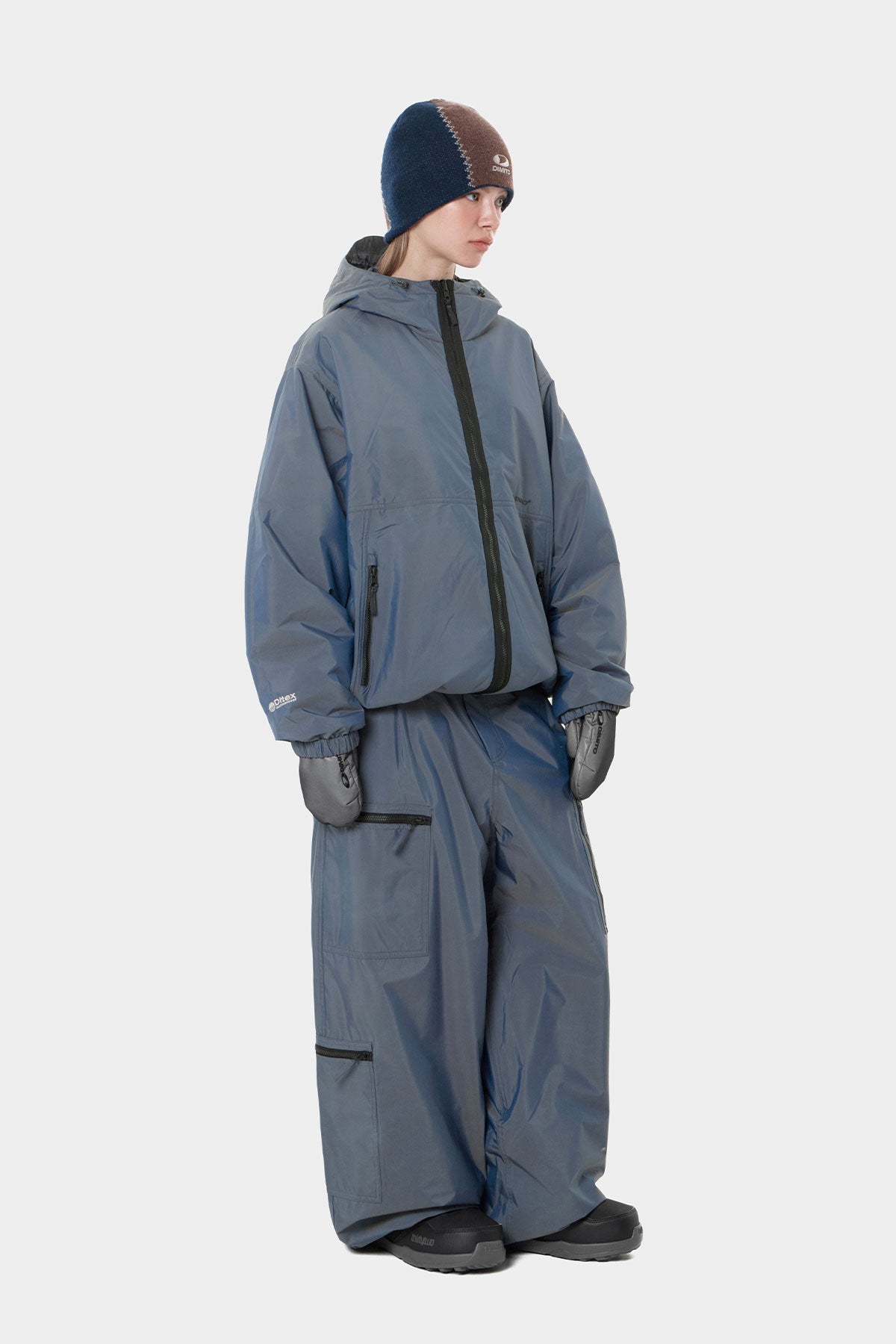 REVERSIBLE WIND JACKET NAVY CHECK (Delivery date : 26.09.28)