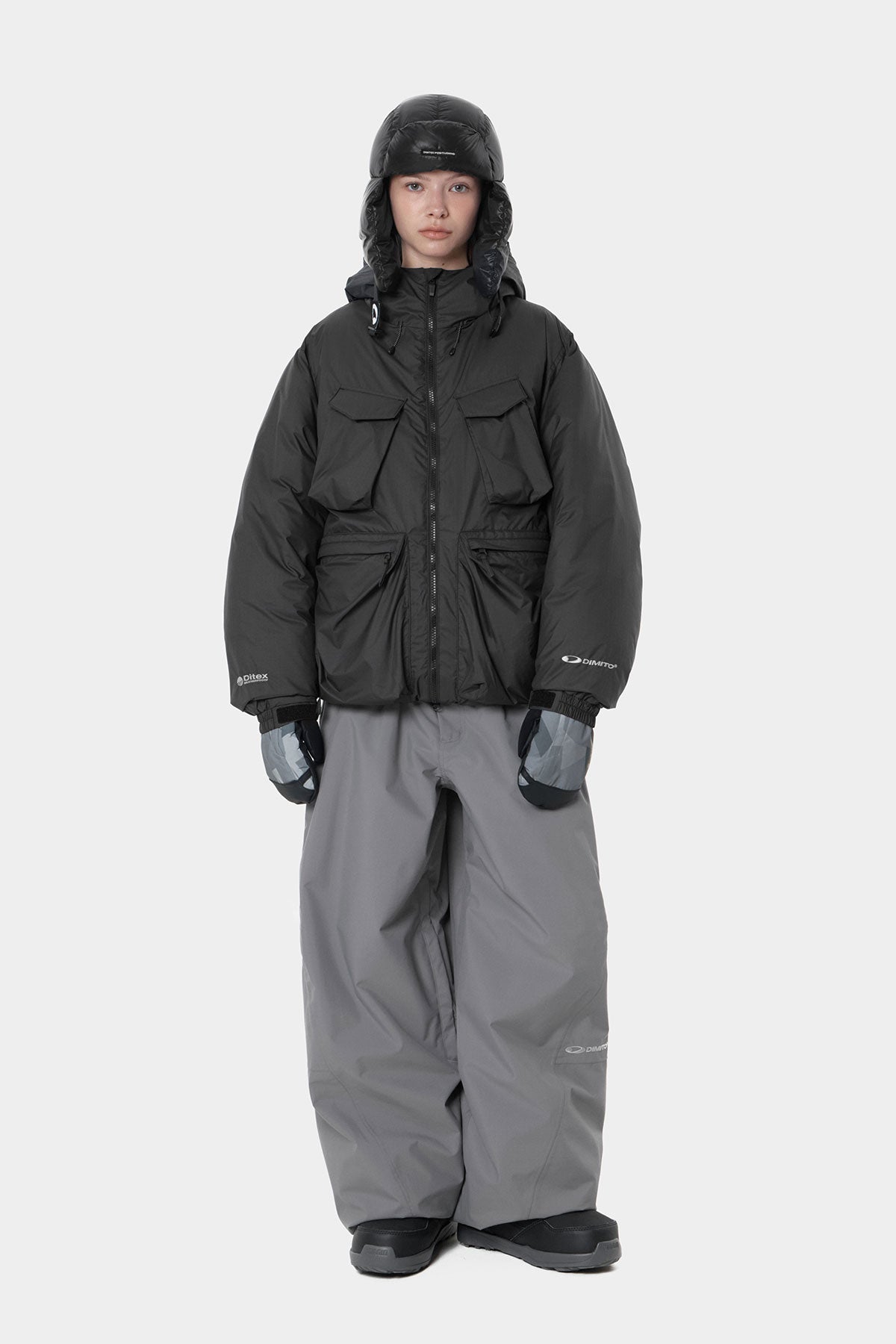 UTILITY GOOSE DOWN HD JACKET BLACK (Delivery date : 26.09.28)
