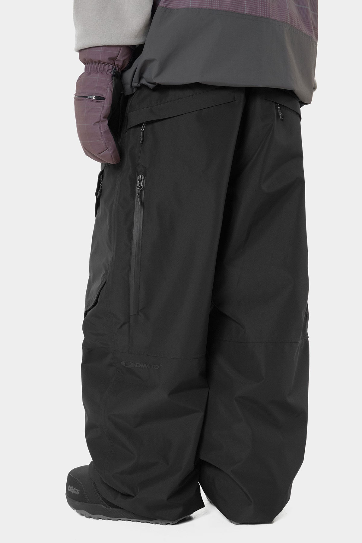 26 AIR VENT BANDED PANTS (WIDE FIT LV.1) BLACK