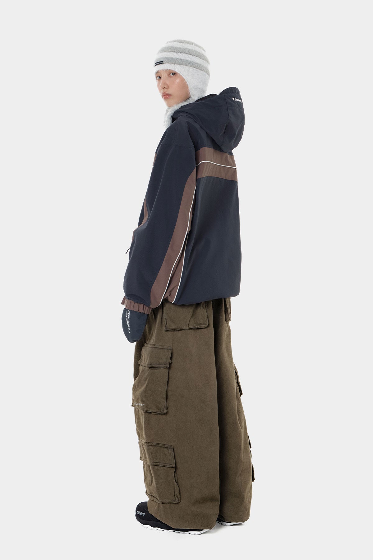 DENIM MULTI CARGO PANTS (WIDE FIT LV.2) DW BROWN (Delivery start : 26.09.09)